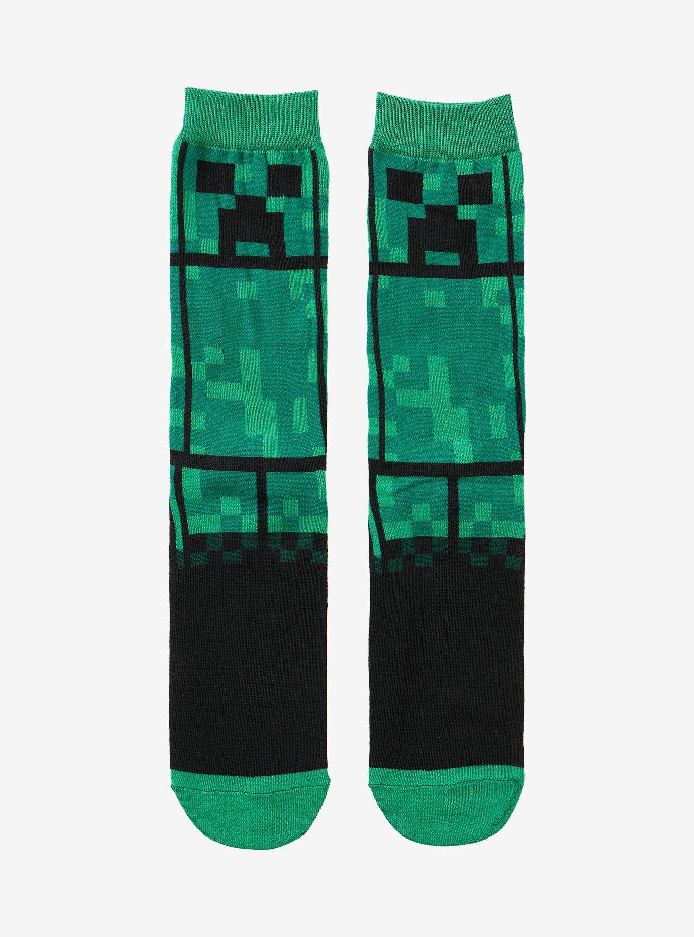 Minecraft Creeper 360 Crew Socks, , hi-res