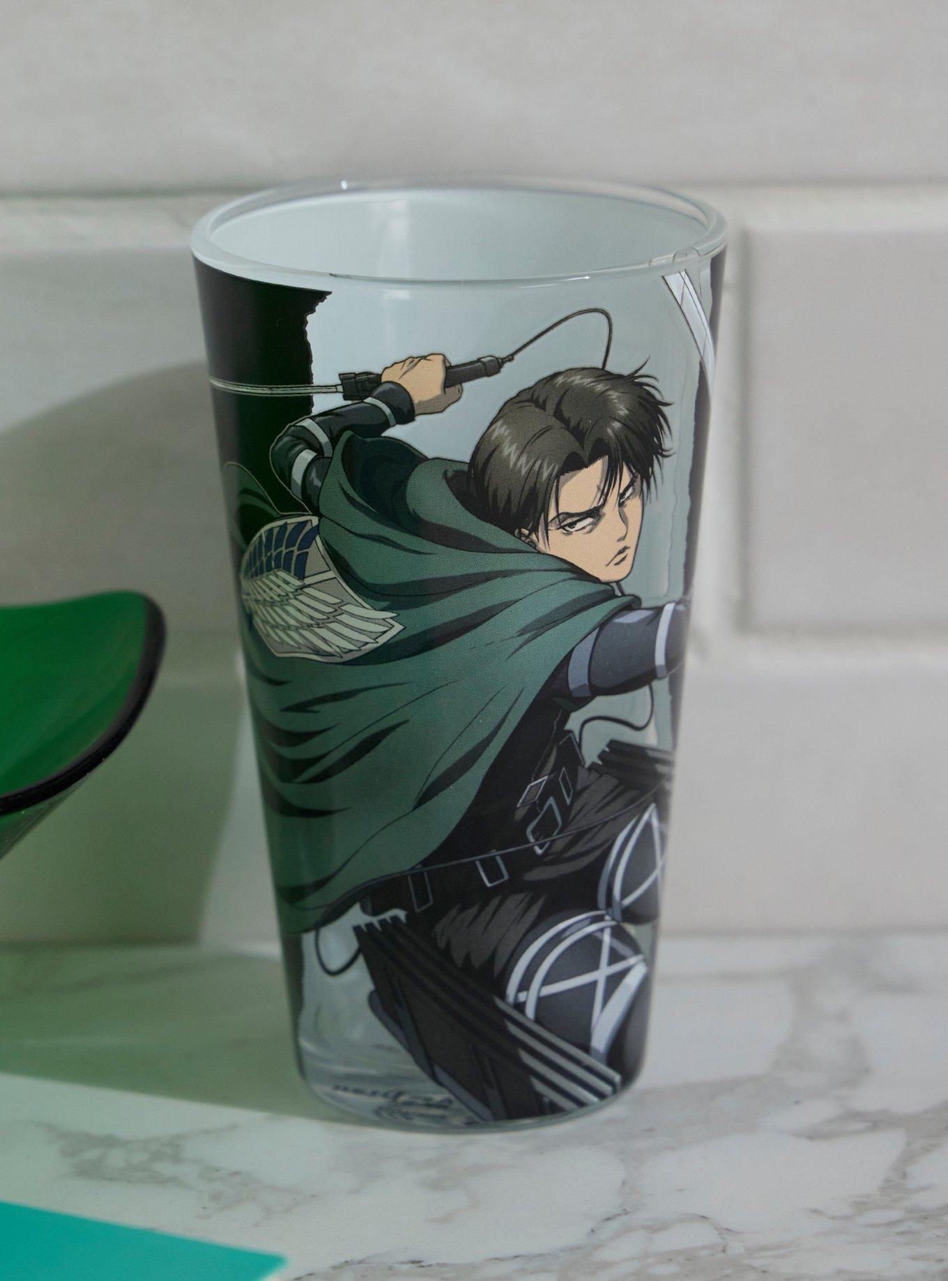 Attack on Titan Levi Ackerman Pint Glass, , hi-res