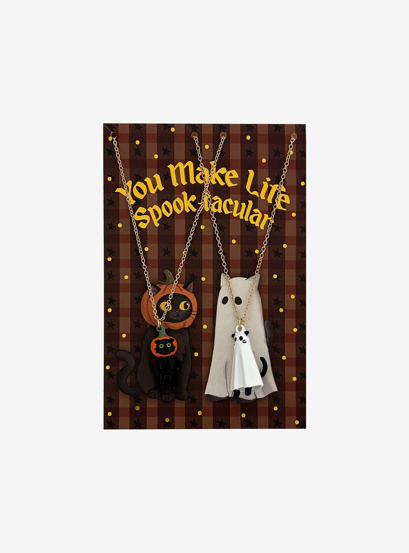 Autumn Cat Best Friend Necklace Set & Card, , hi-res
