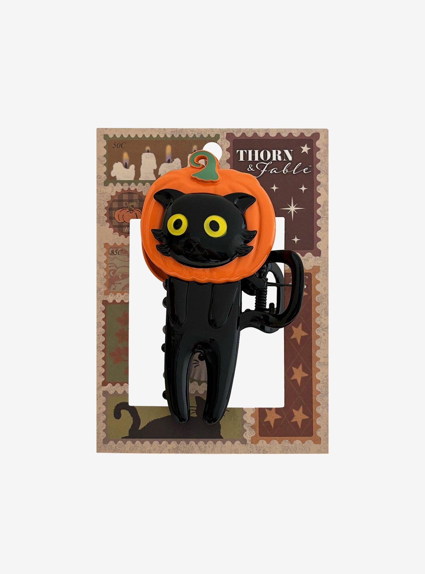 Thorn & Fable Fall Cat Pumpkin Claw Hair Clip | Hot Topic