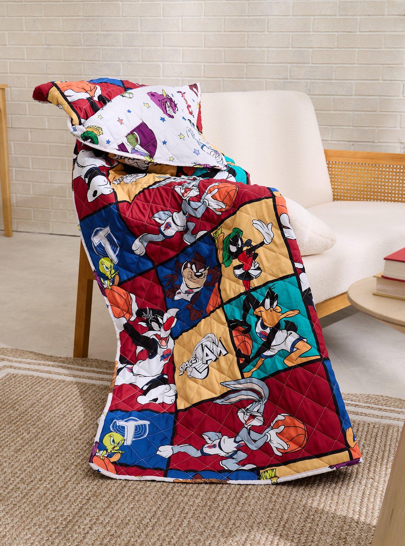 Space Jam Retro Quilted Blanket &mdash; BoxLunch Exclusive, , hi-res