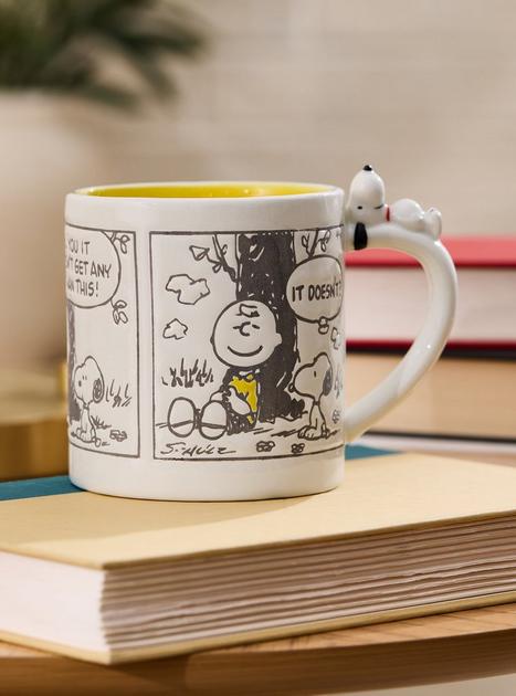 Peanuts Newspaper Comic Strip Snoopy Critter Mug - BoxLunch