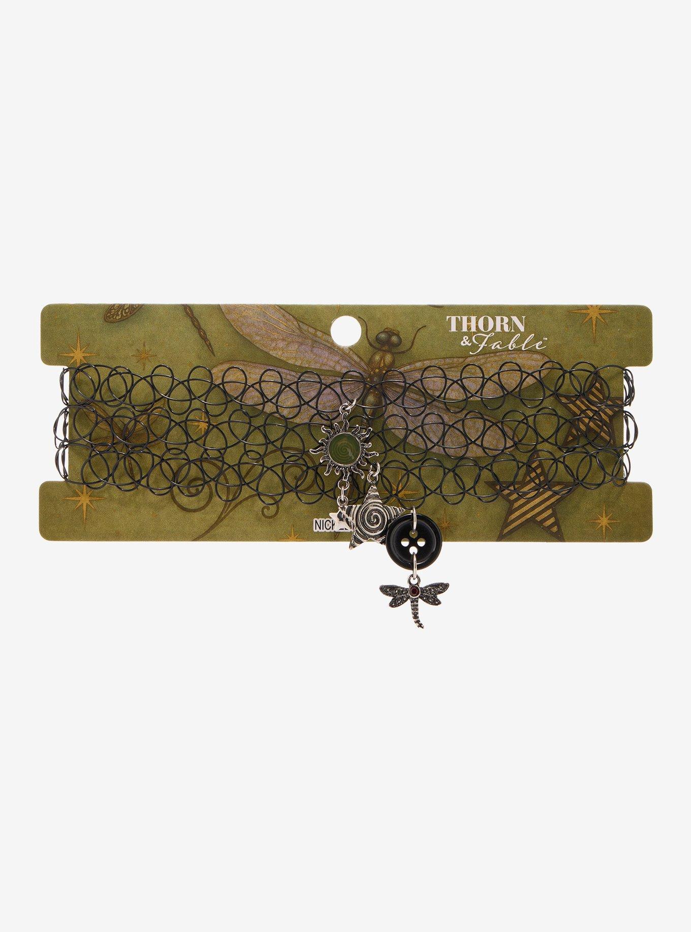 Thorn & Fable Celestial Grunge Tattoo Choker Set, , hi-res