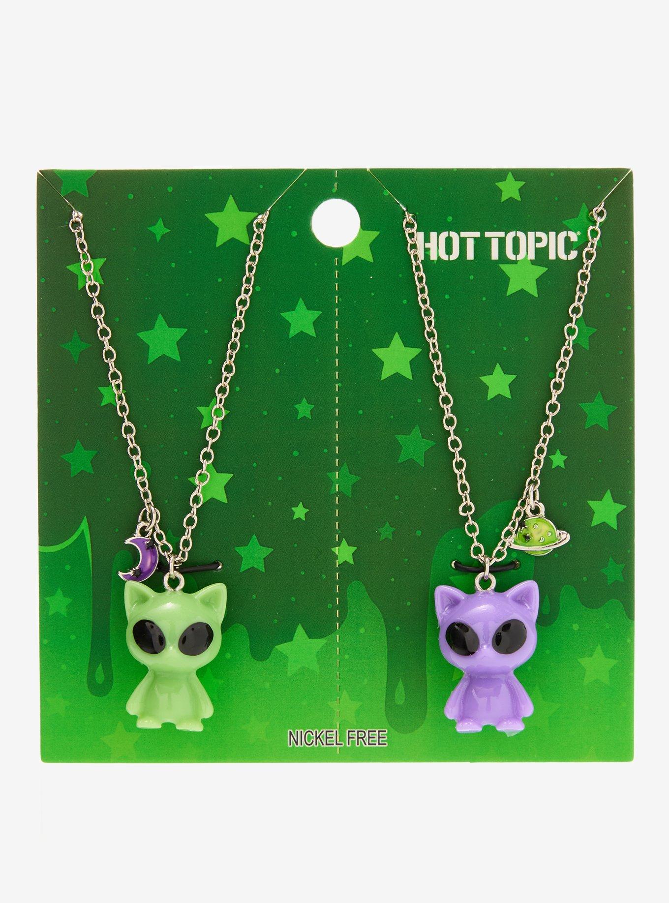Alien Cat Best Friend Necklace Set, , hi-res