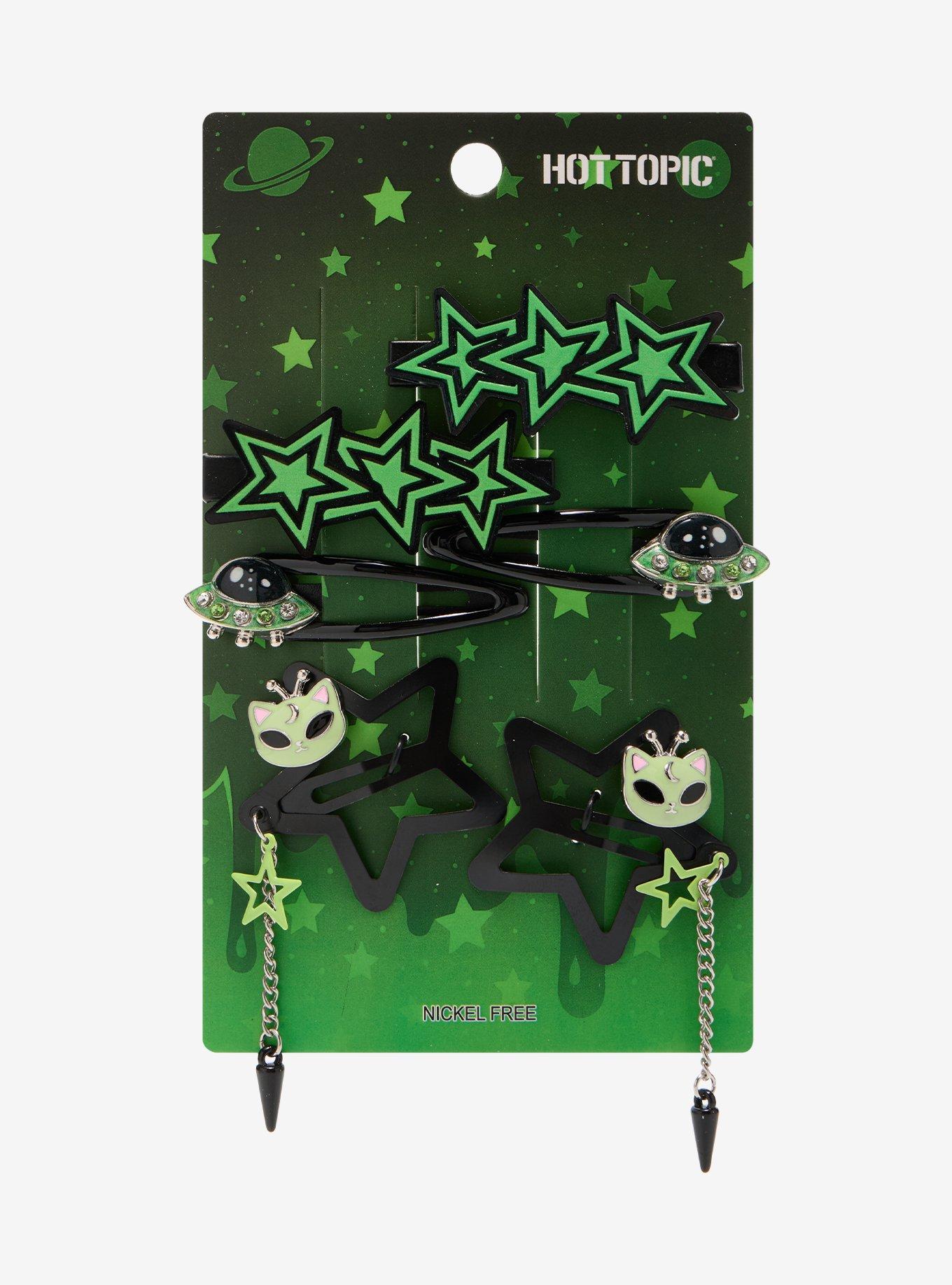 Cat Alien Hair Clip Set, , hi-res