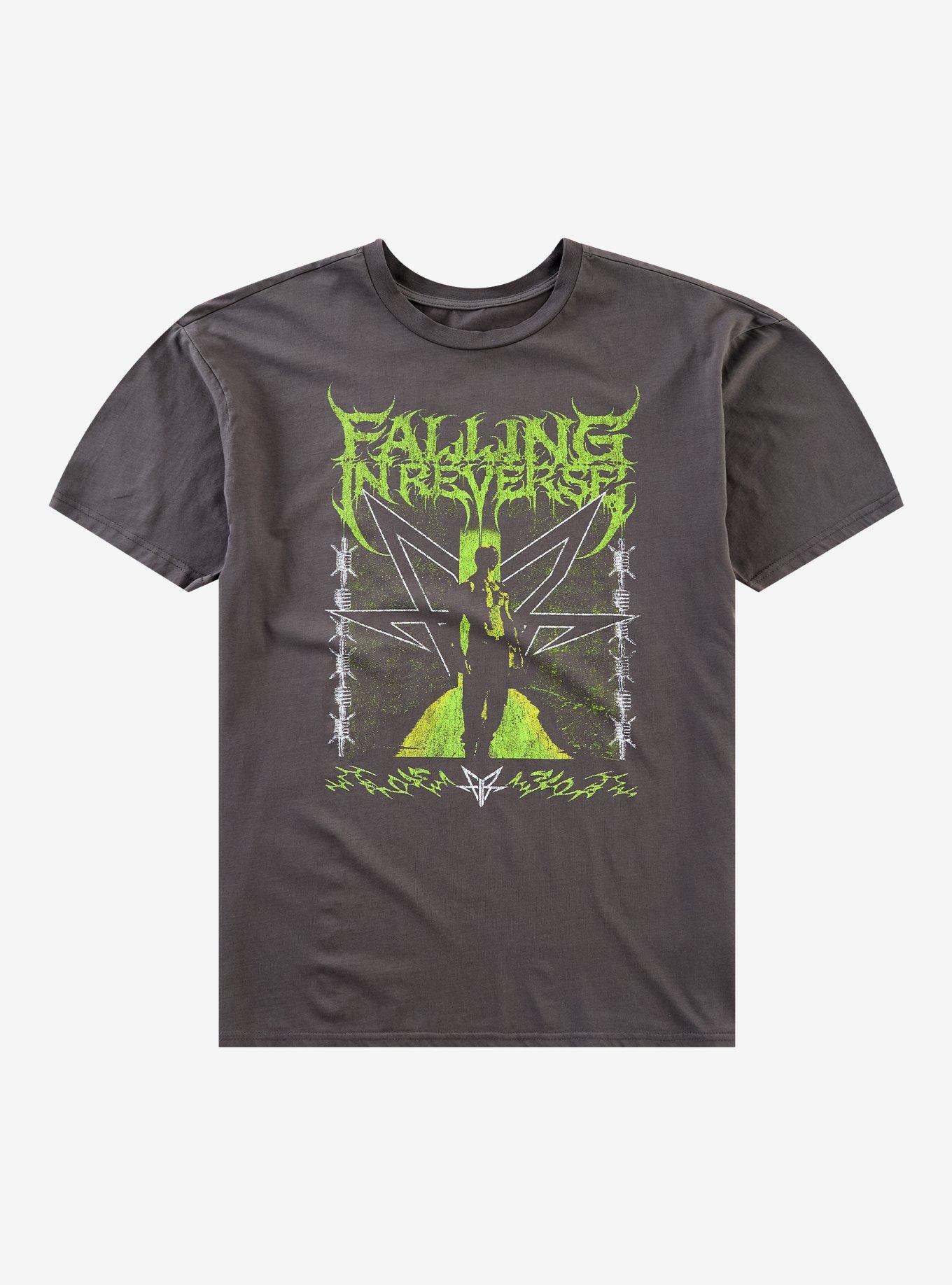 Falling In Reverse Barbed Wire Portrait T-Shirt, , hi-res