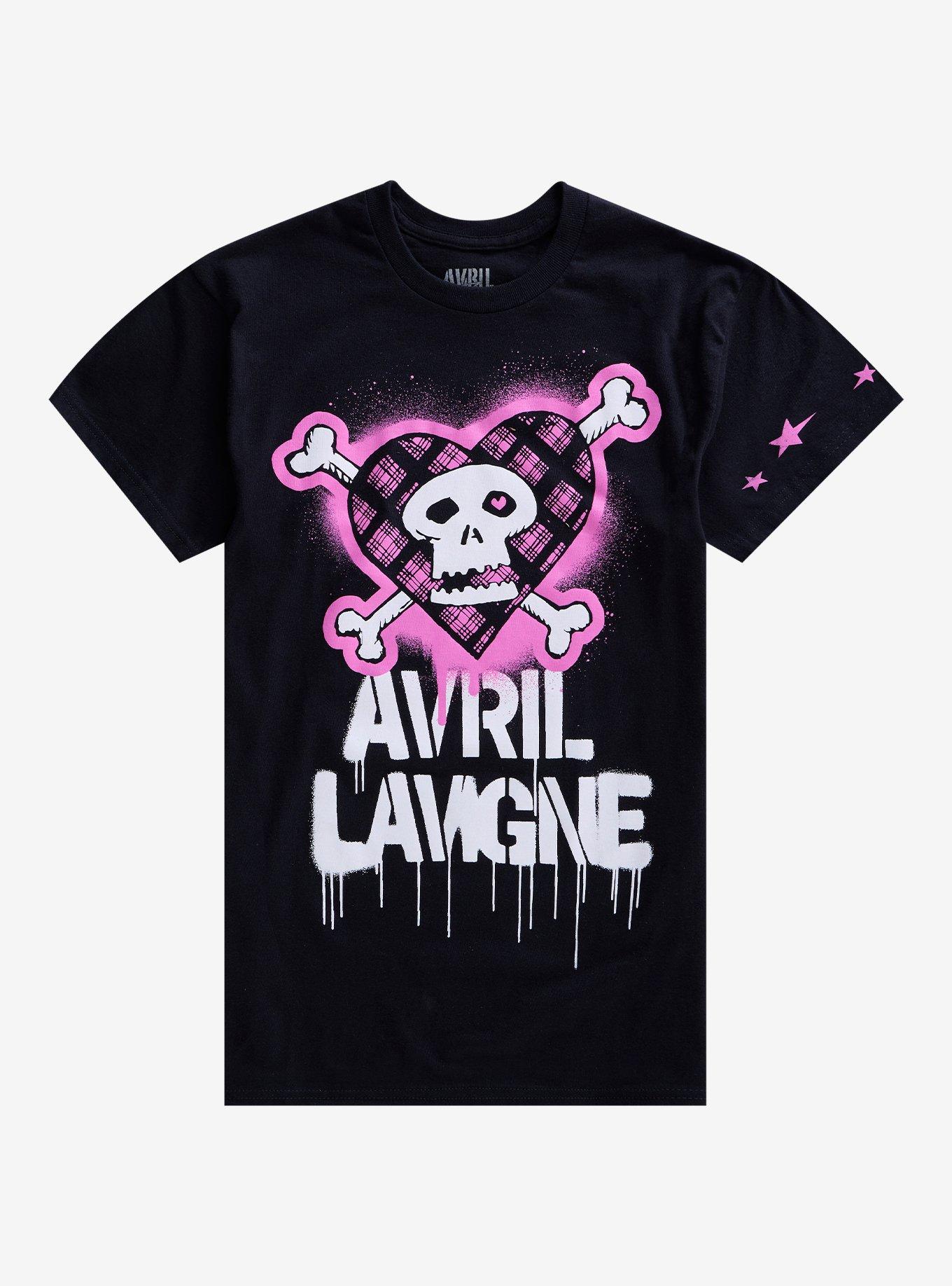 Avril Lavigne Pink Punk Skull T-Shirt, , hi-res
