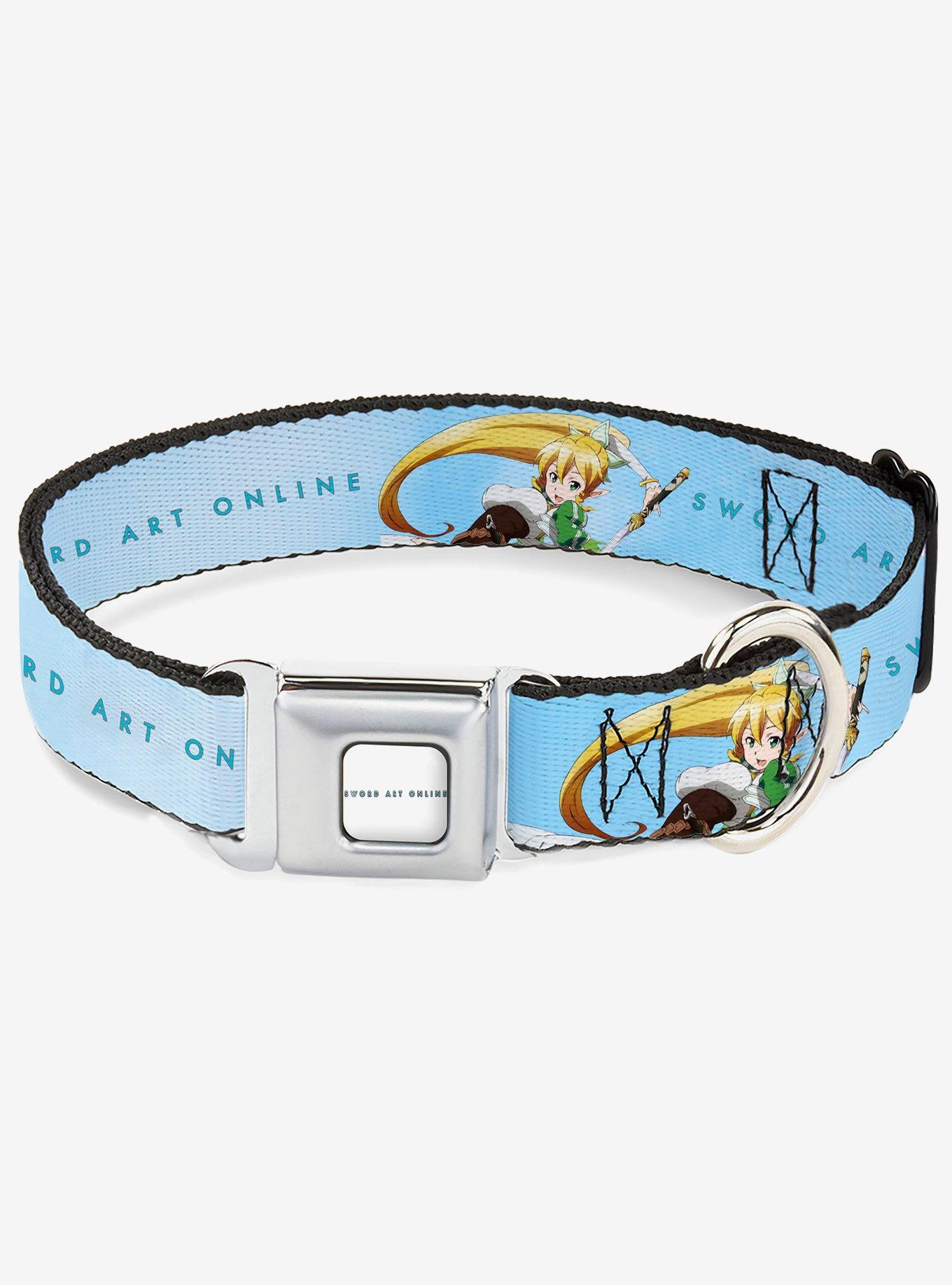 Sword Art Online Leafa Joyeuse Pose & Logo Seatbelt Buckle Dog Collar