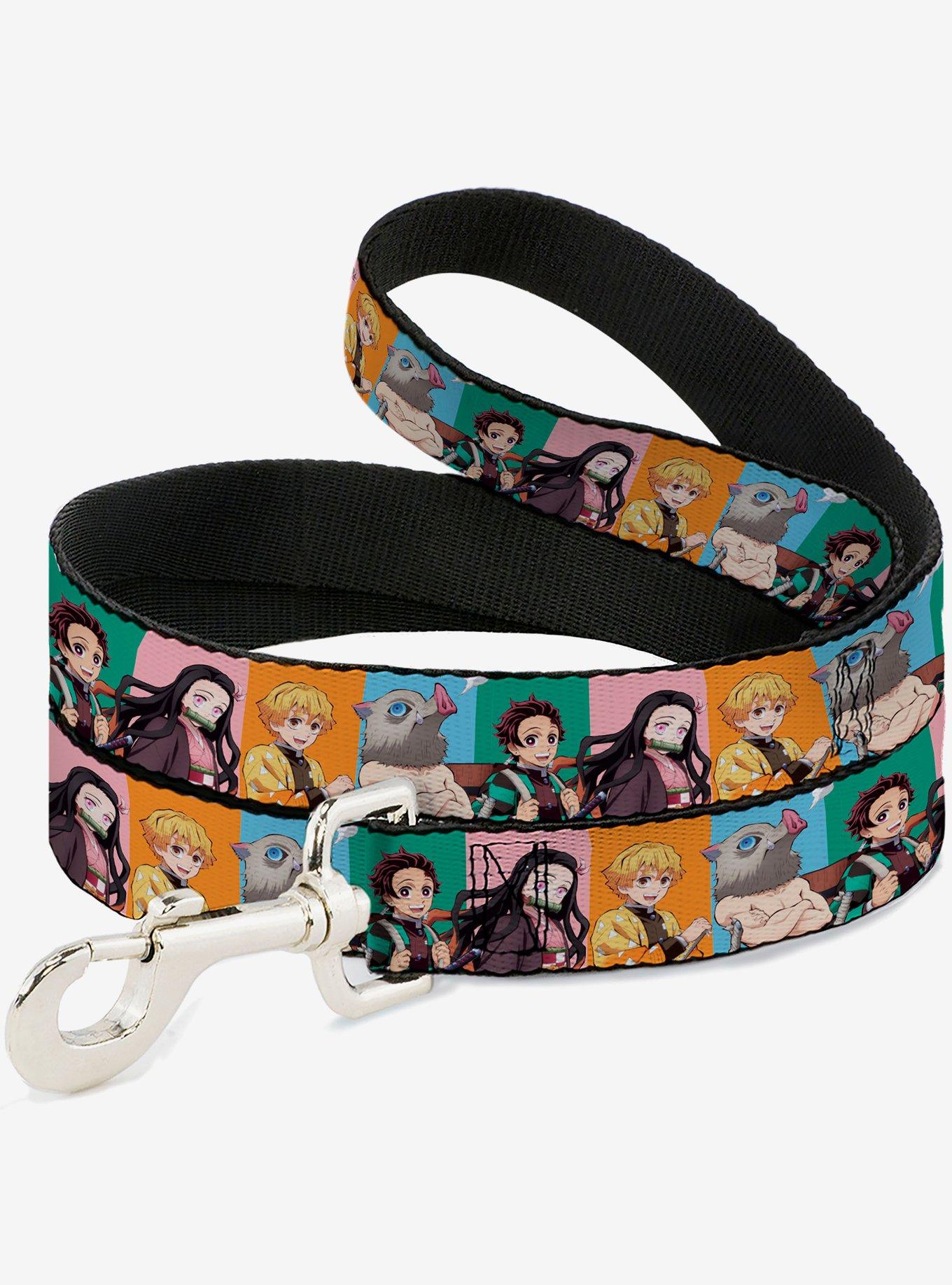 Demon Slayer Four Character Group Pose Blocks Multi Dog Leash, , hi-res