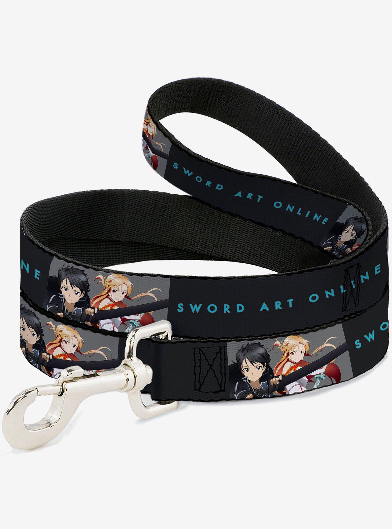 Sword Art Online Kirito & Asuna Swords Pose & Logo Dog Leash, , hi-res