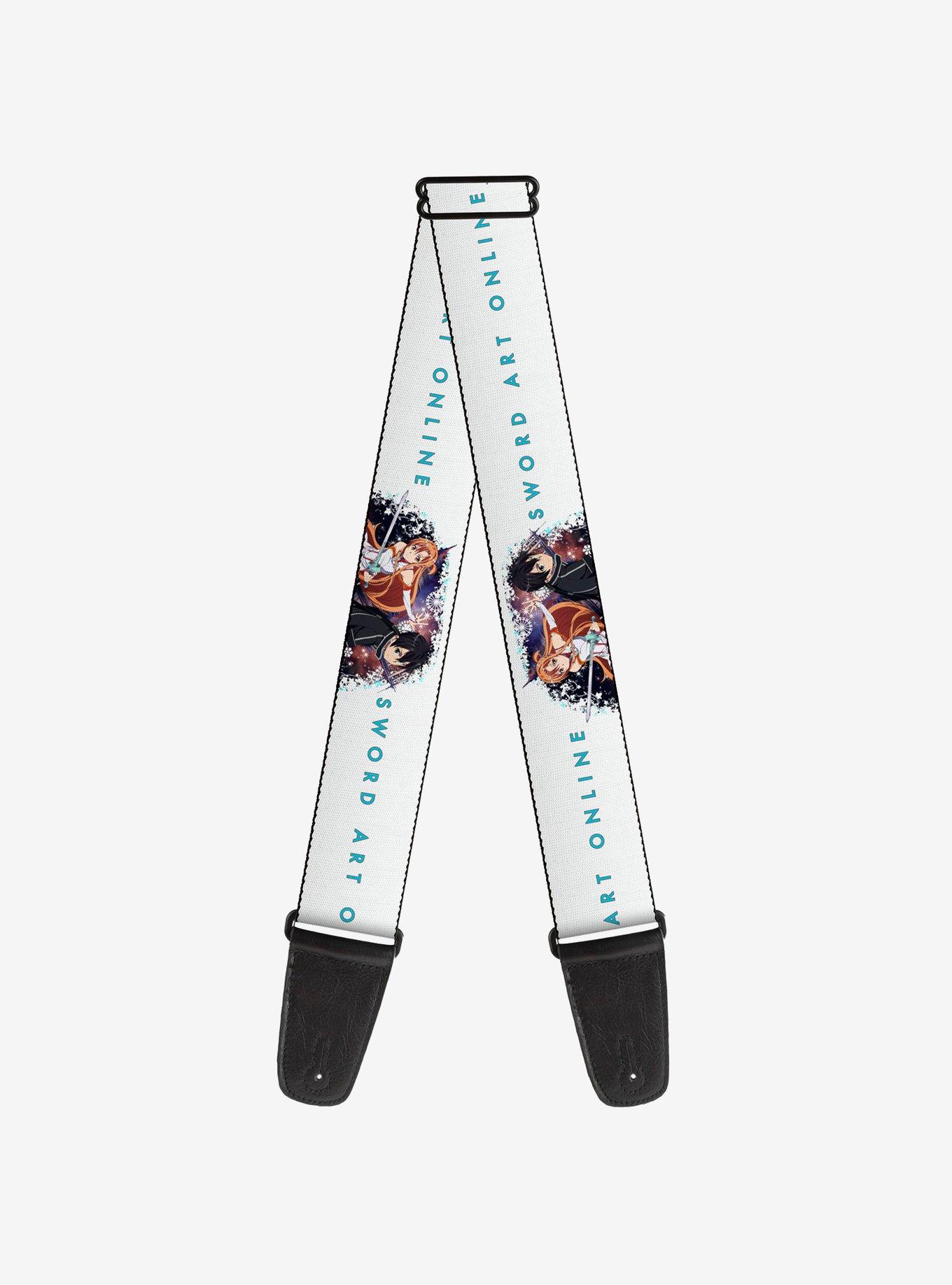 Sword Art Online Asuna & Kirito Action Pose & Logo Guitar Strap, , hi-res