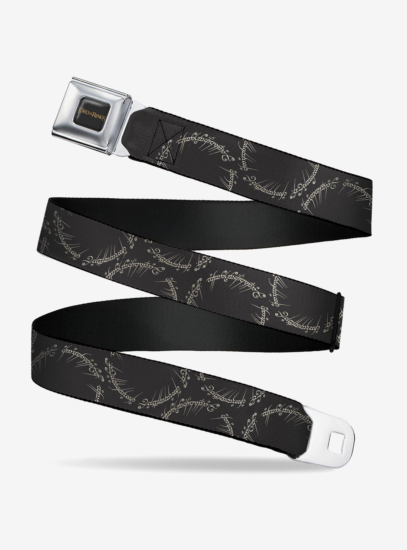 The Lord of the Rings One Ring Script Seatbelt Buckle Belt, , hi-res