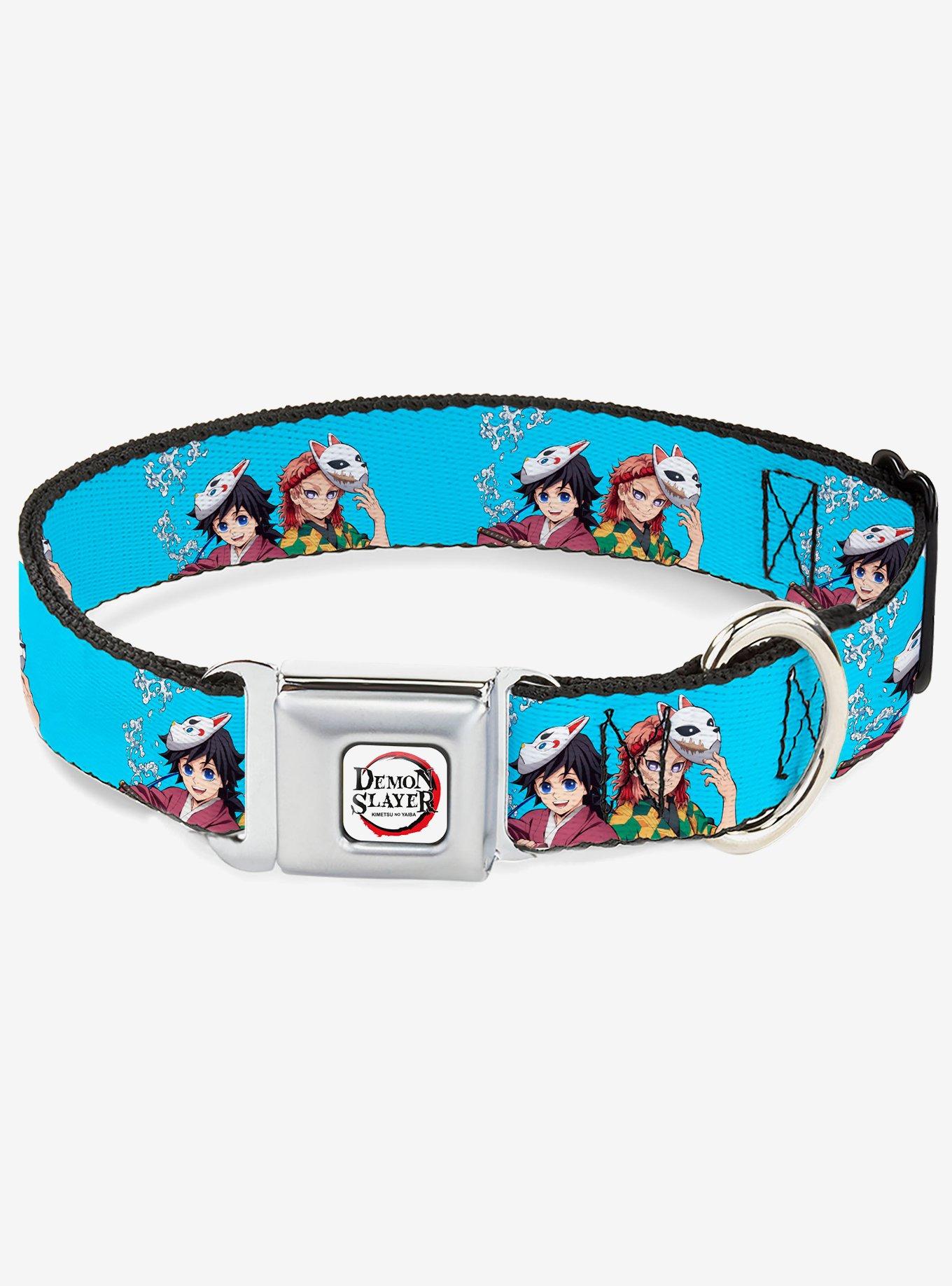 Demon Slayer Giyu & Sabito Warding Mask Pose Seatbelt Buckle Dog Collar, , hi-res