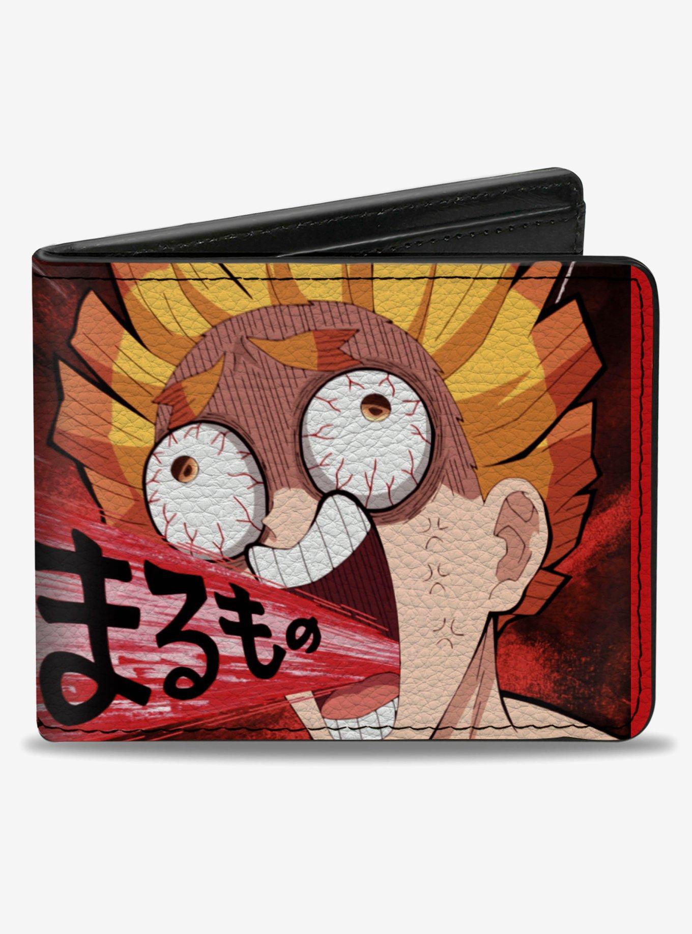 Demon Slayer Zenitsu Agatsuma Shouting Pose & Logo Bifold Wallet