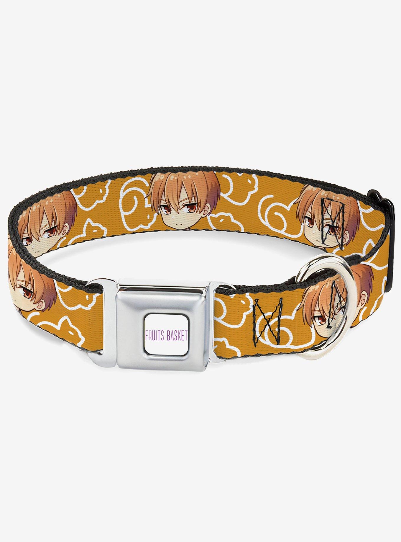 Fruits Basket Chibi Kyo & Kimono Cat Icon Seatbelt Buckle Dog Collar, , hi-res