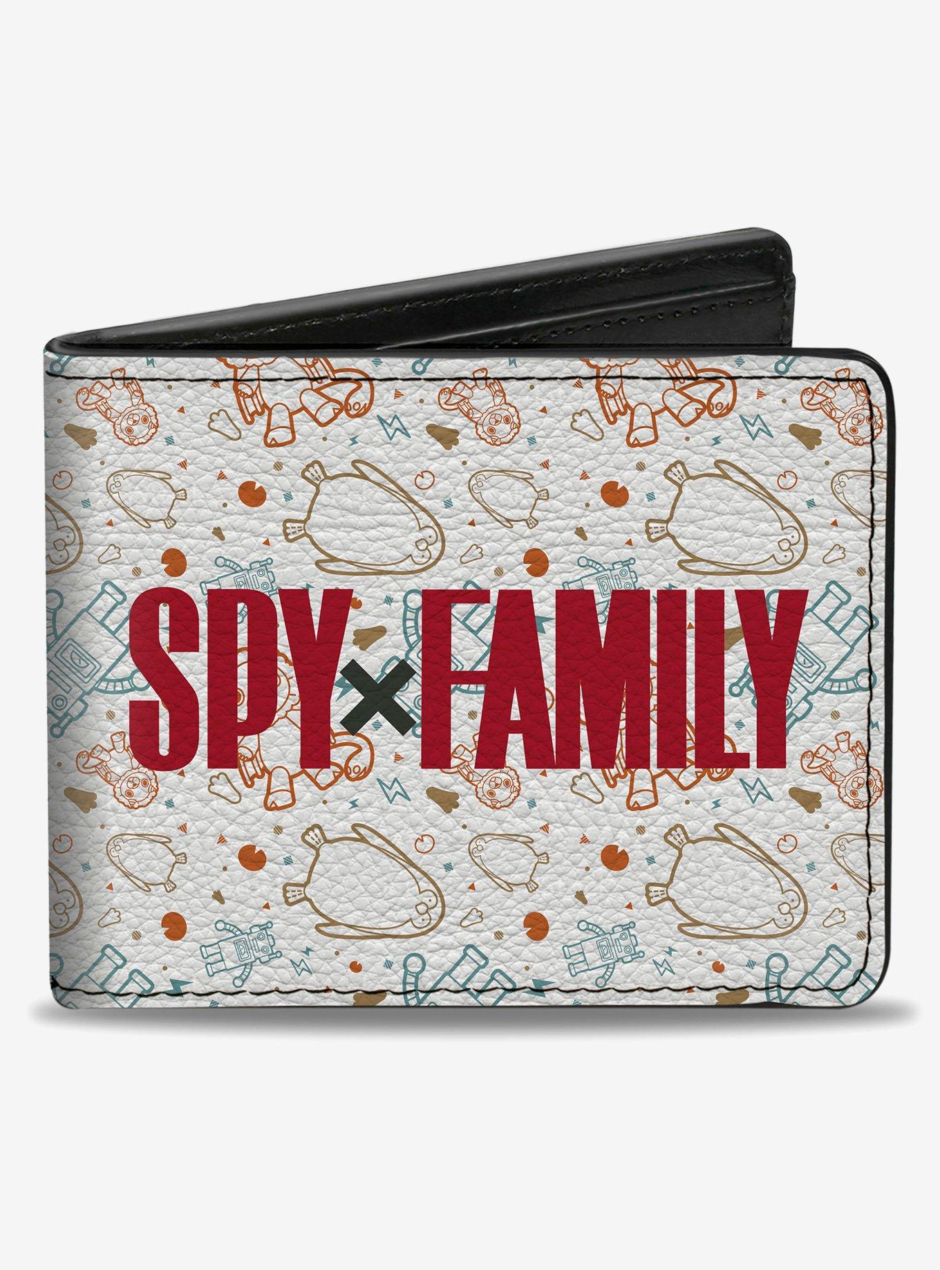 Spy x Family Anya Icons Scattered & Logo Bifold Wallet, , hi-res
