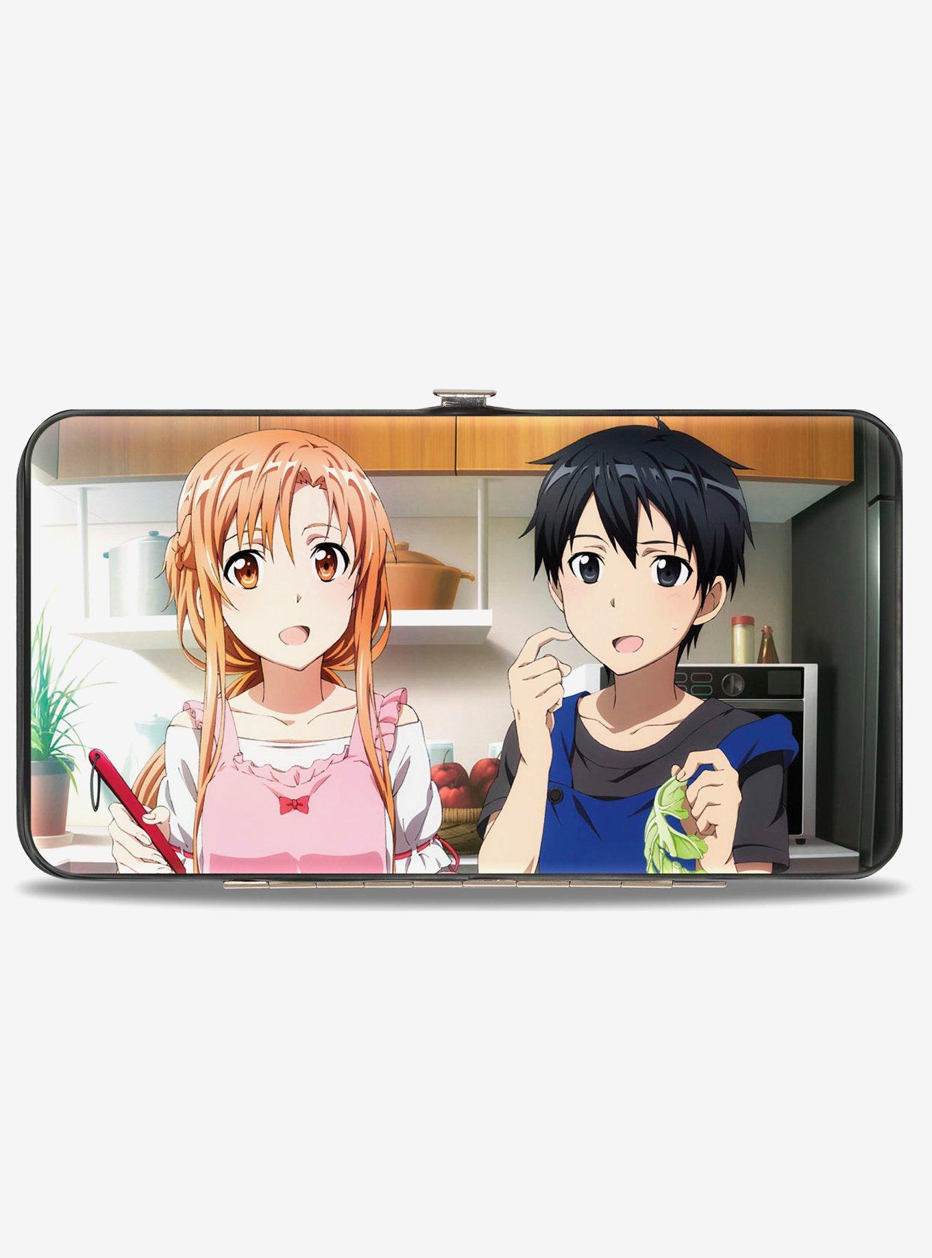 Sword Art Online Asuna & Kirito Game & Life Scenes Hinged Wallet, , hi-res