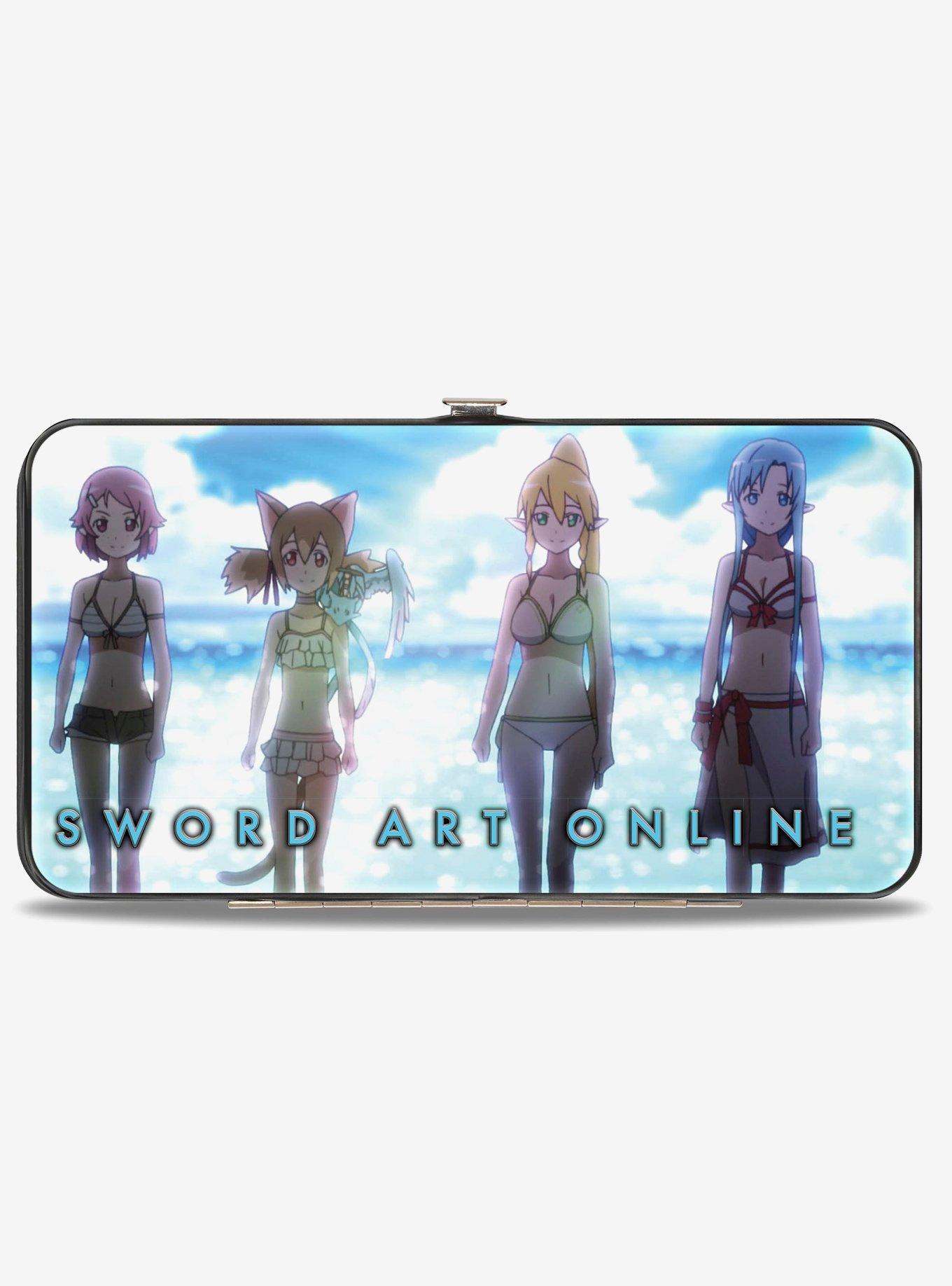 Sword Art Online Four Girls Game & Beach Scenes Hinged Wallet, , hi-res
