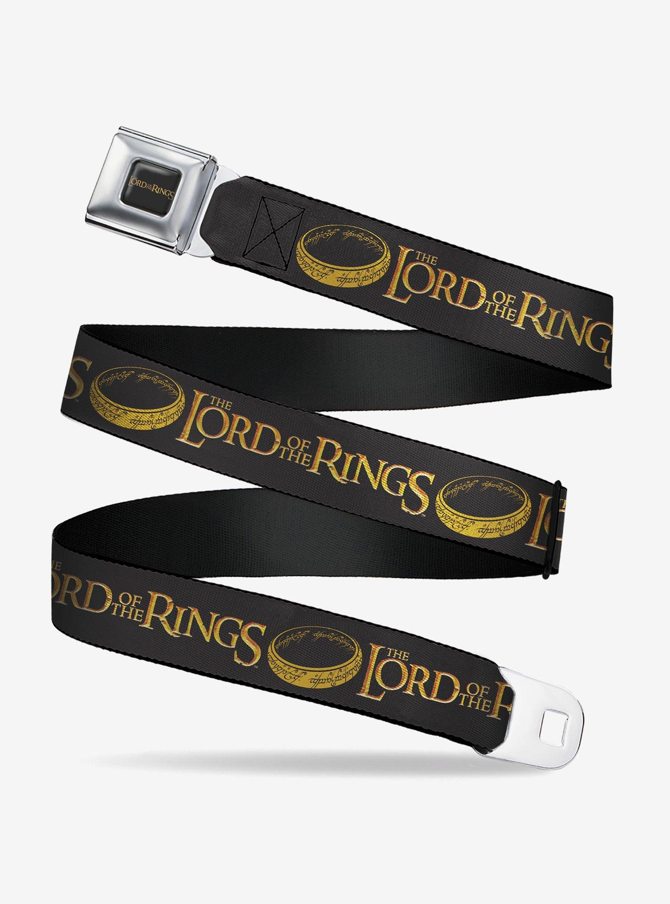 The Lord of the Rings One Ring and Title Youth Seatbelt Buckle Belt, , hi-res