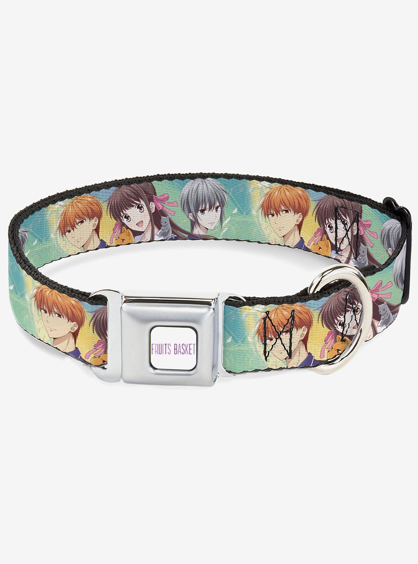 Fruits Basket Kyo Tohru Yuki Group Seatbelt Buckle Dog Collar, , hi-res
