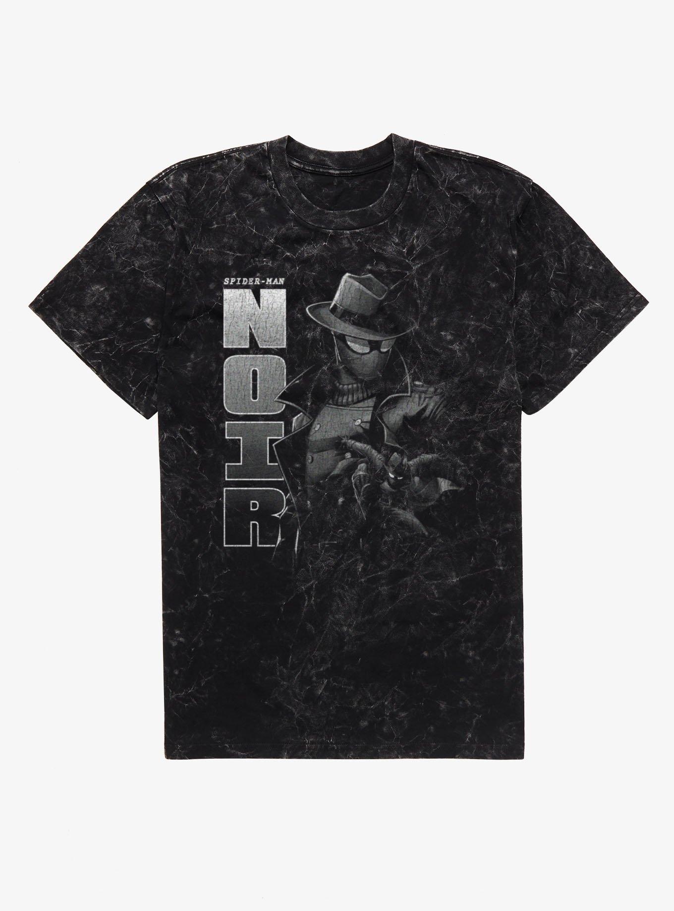 Marvel Spider-Man Noir Dramatic Collage Mineral Wash T-Shirt, , hi-res
