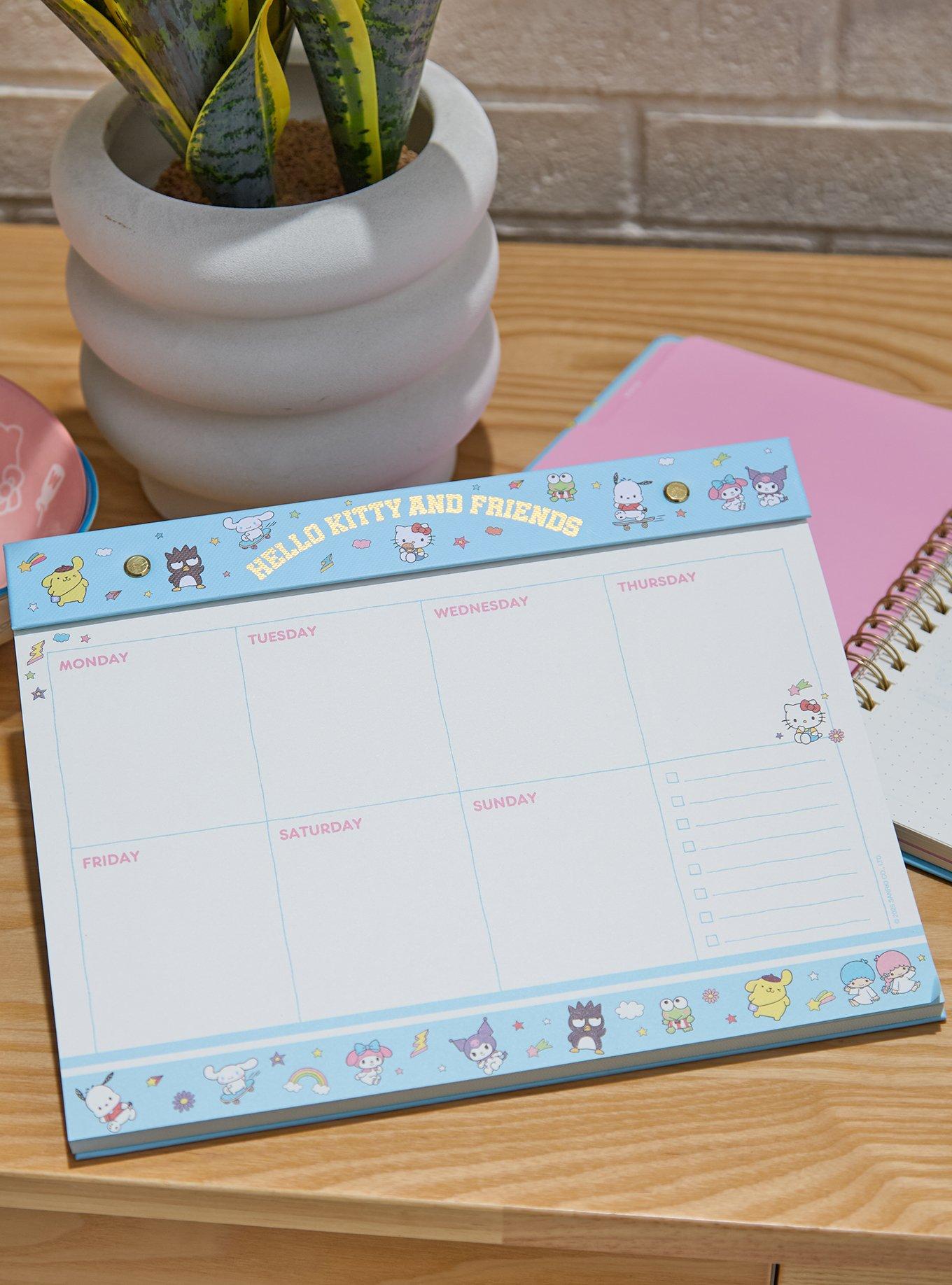 Sanrio Hello Kitty and Friends Weekly Planner Desk Pad with Stickers