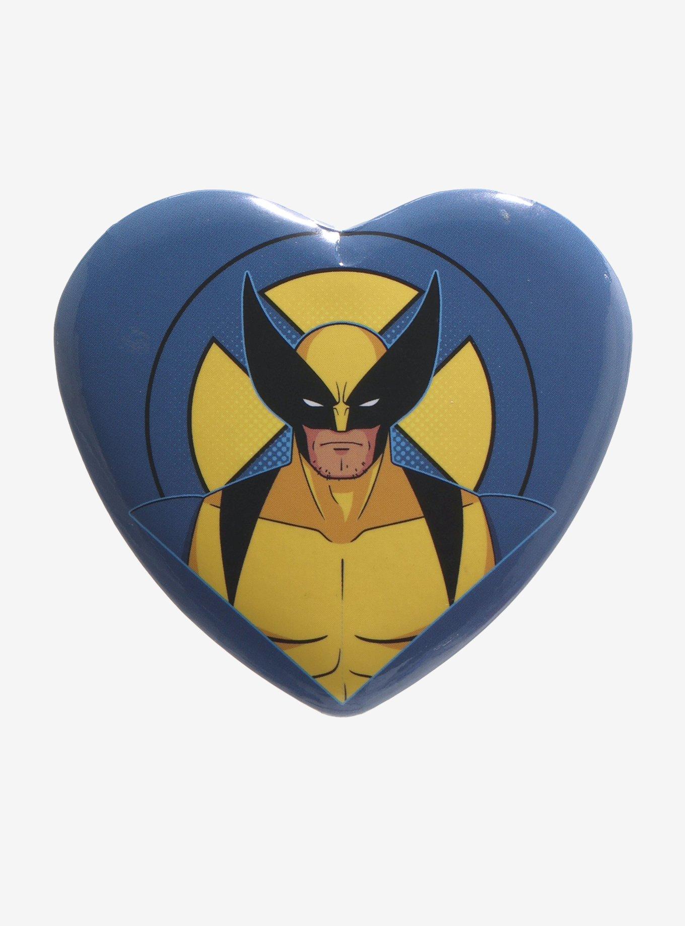 Marvel X-Men Wolverine Heart Button, , hi-res