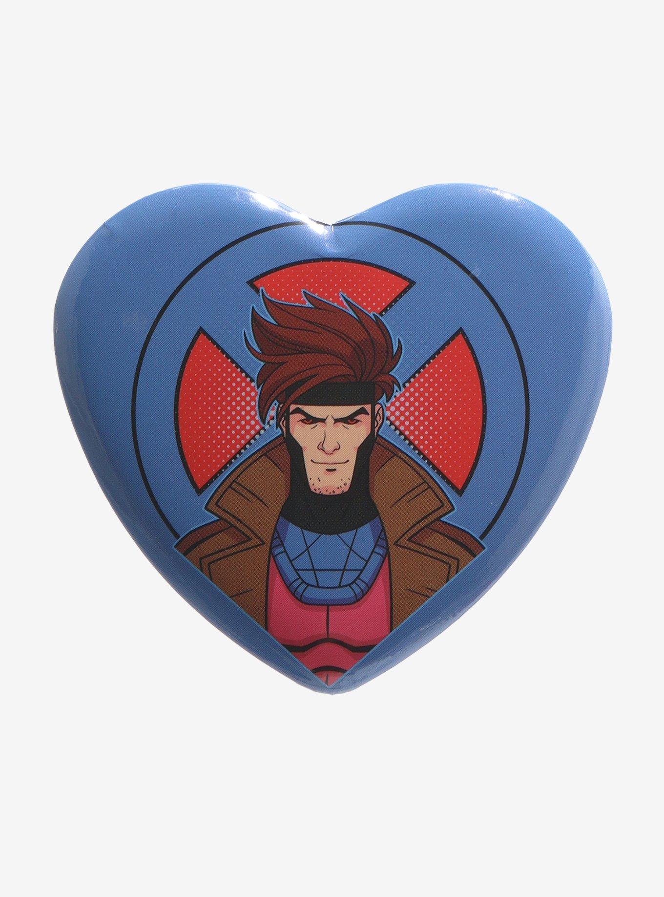 Marvel X-Men Gambit Heart Button, , hi-res