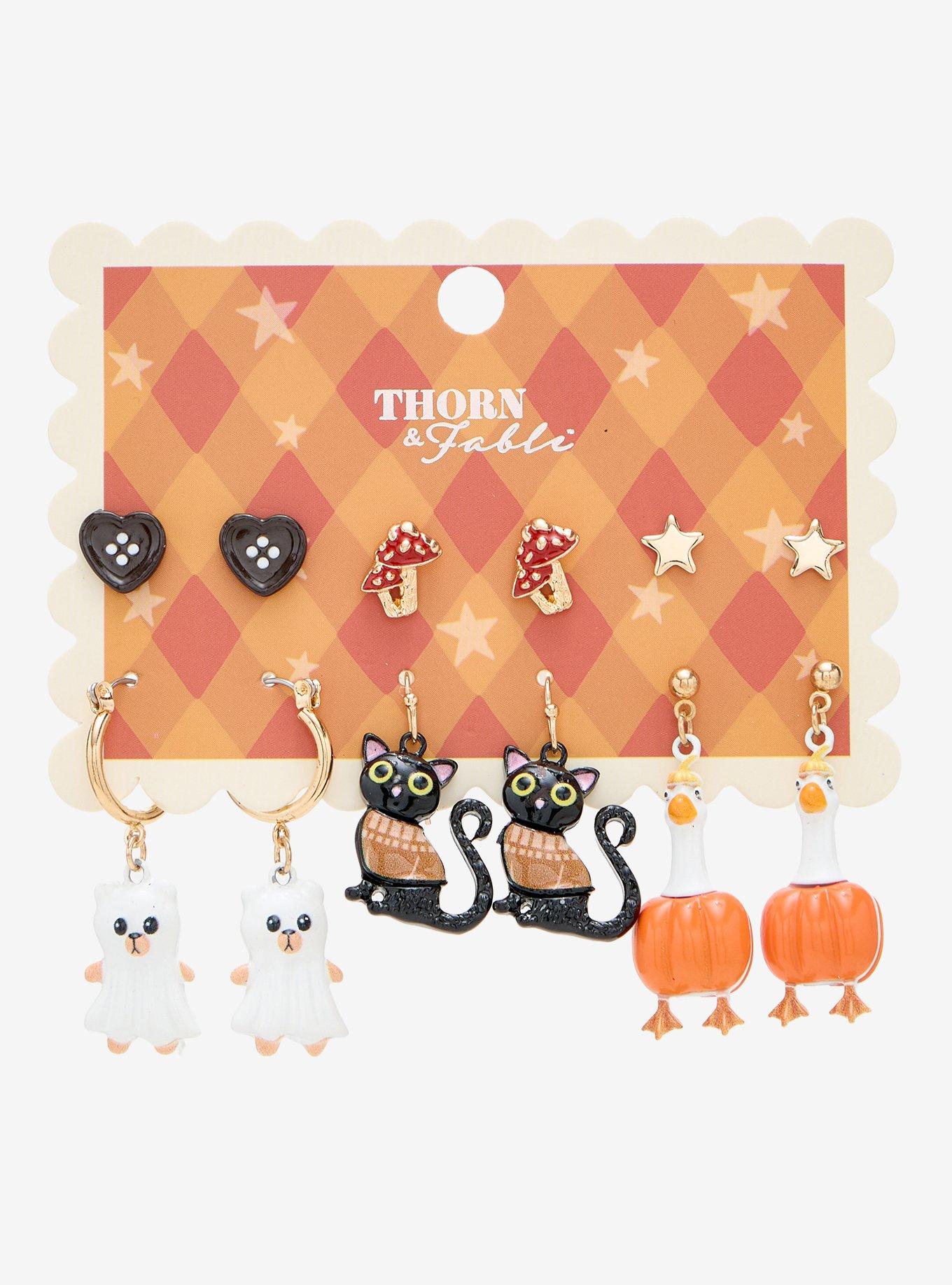 Thorn & Fable Autumn Critter Earring Set