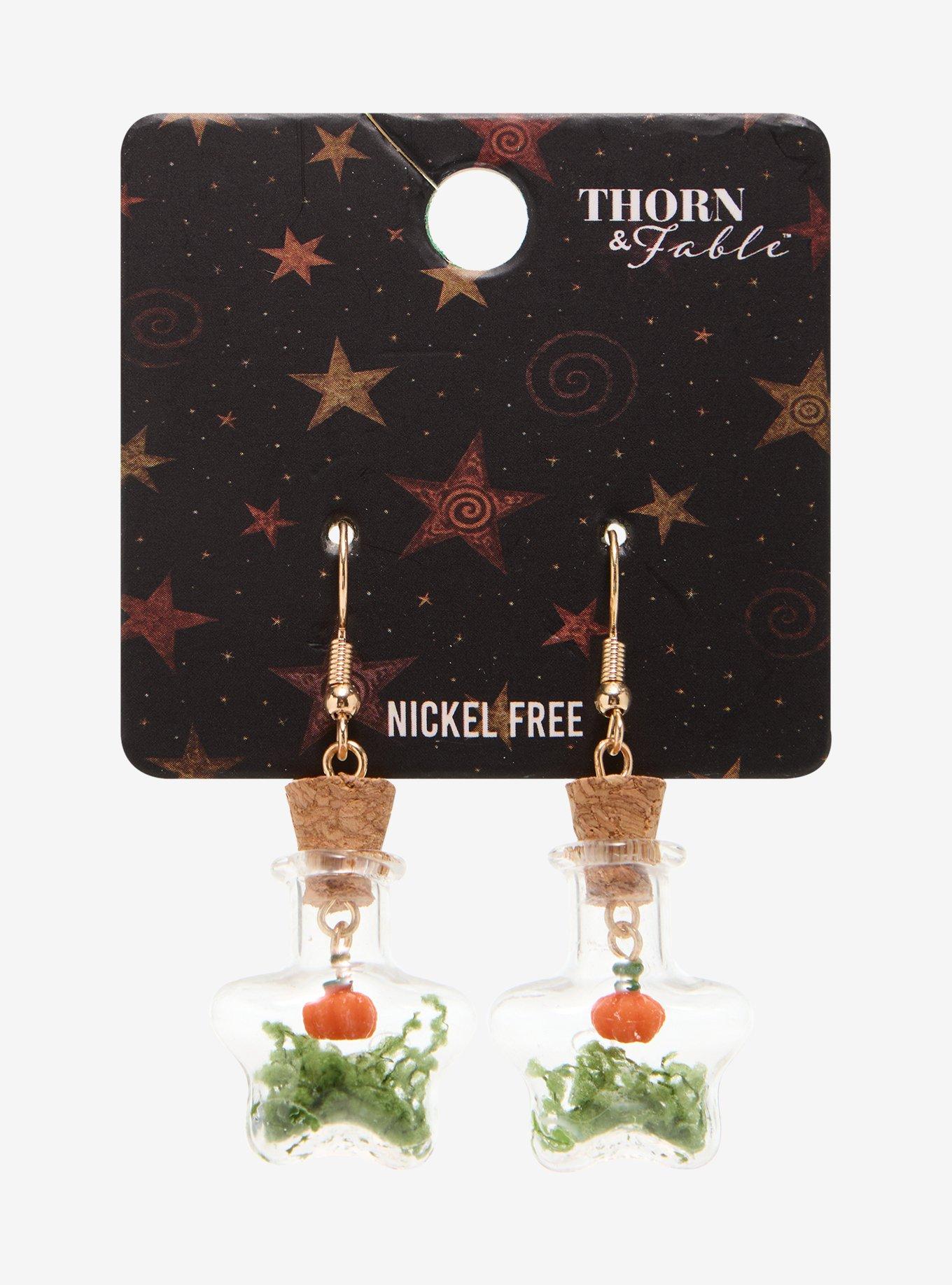 Thorn & Fable Pumpkin Jar Drop Earrings, , hi-res