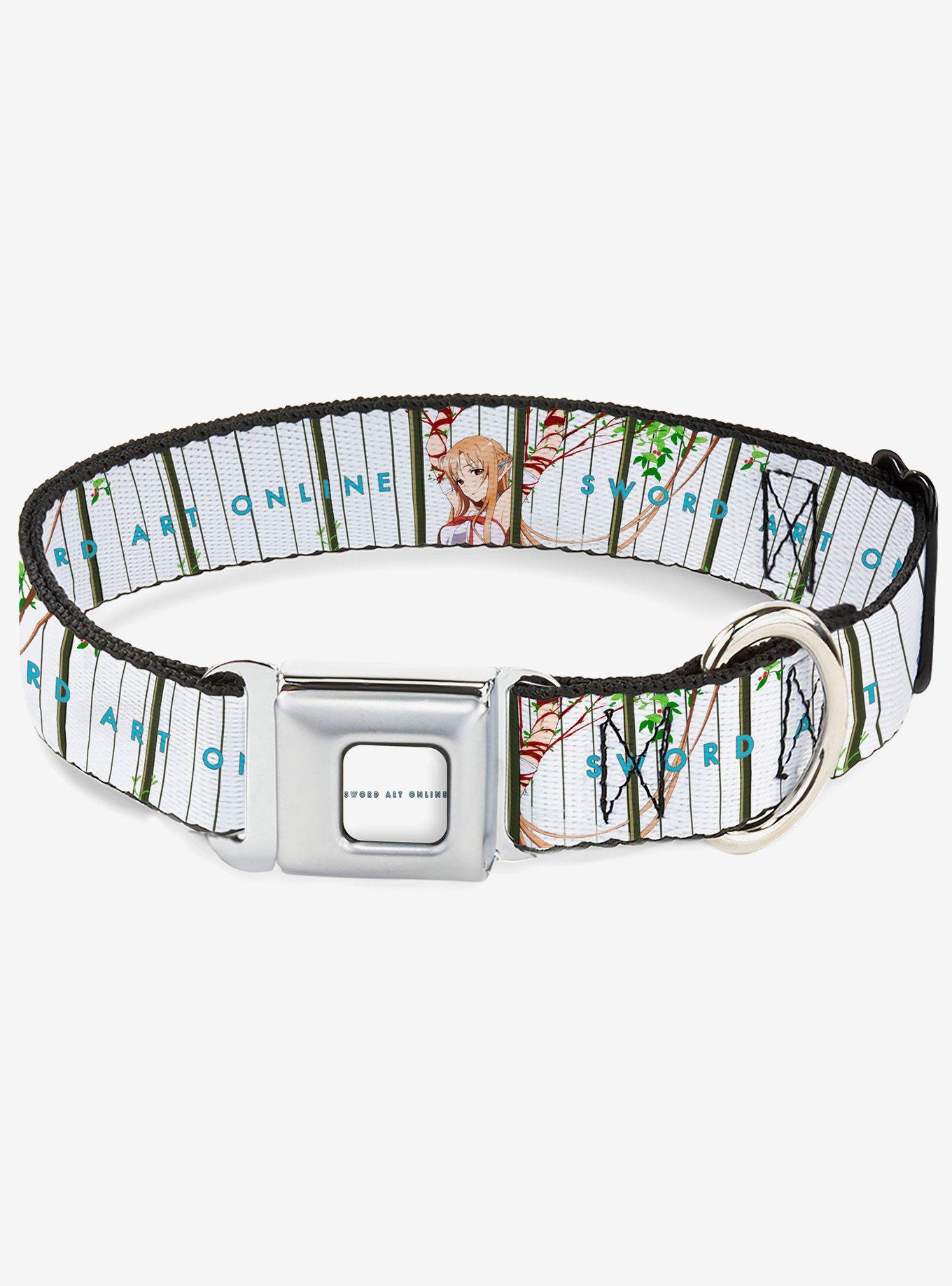 Sword Art Online Asuna Cage Trap Pose & Title Seatbelt Buckle Dog Collar, , hi-res