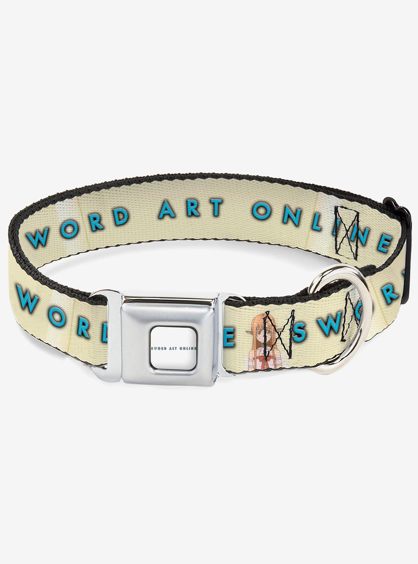 Sword Art Online Asuna Yuuki Pose & Title Seatbelt Buckle Dog Collar, , hi-res