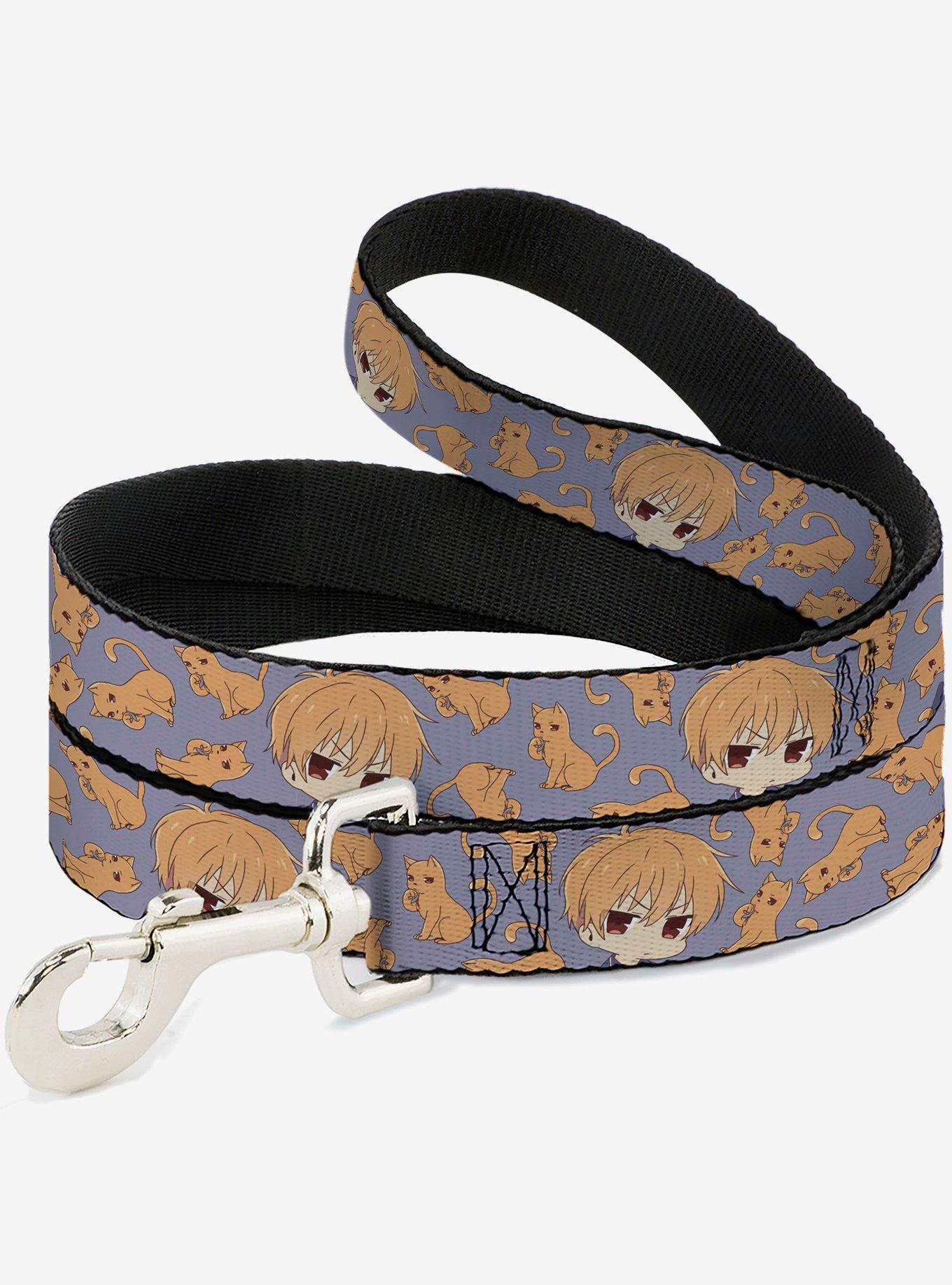 Fruits Basket Chibi Kyo & Cat Scattered Dog Leash, , hi-res