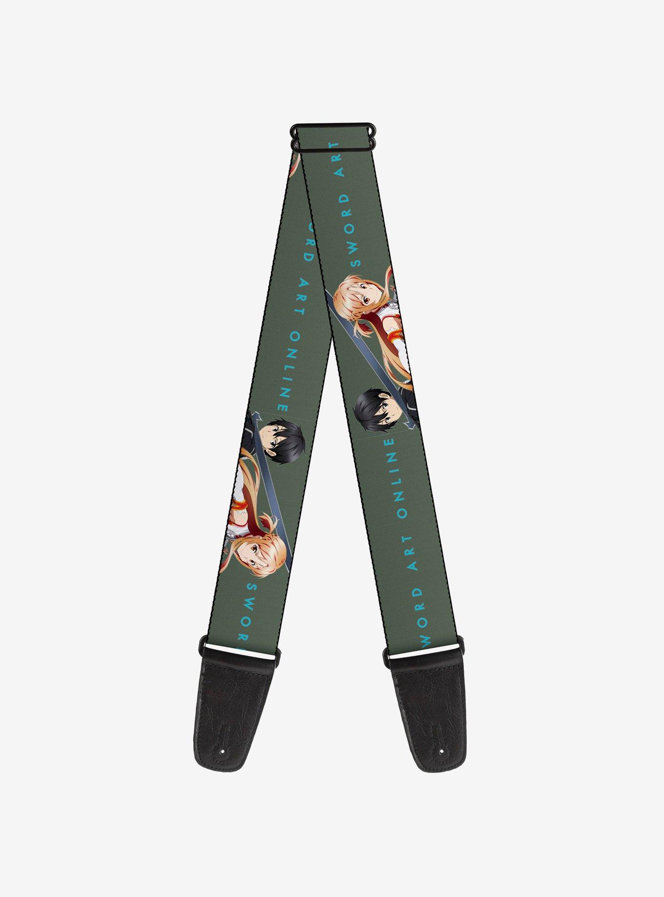 Sword Art Online Kirito & Asuna Pose & Title Guitar Strap, , hi-res