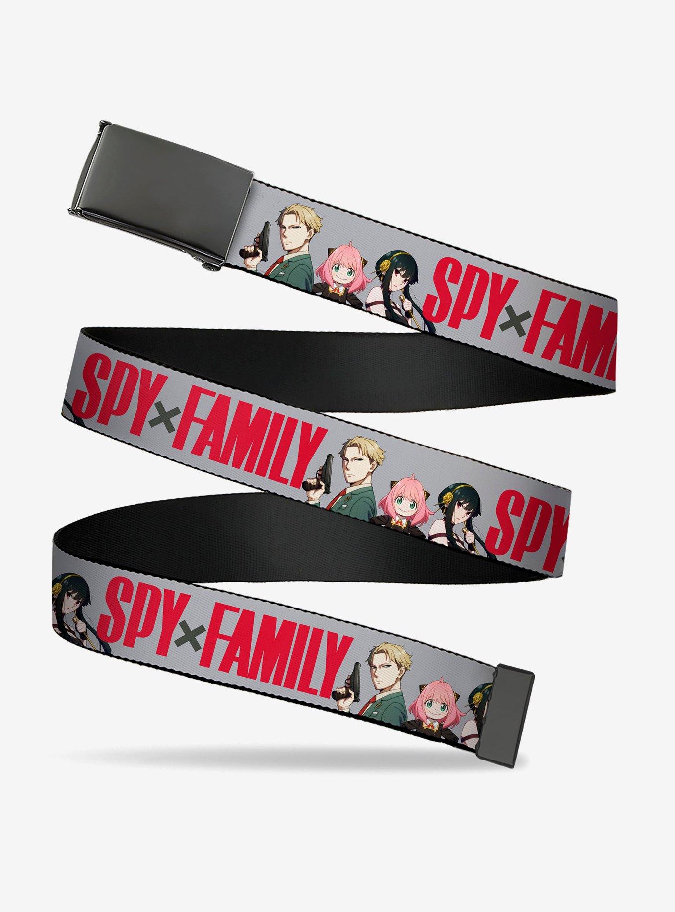 Spy x Family Forger Family Group Pose & Title Clamp Buckle Belt, , hi-res