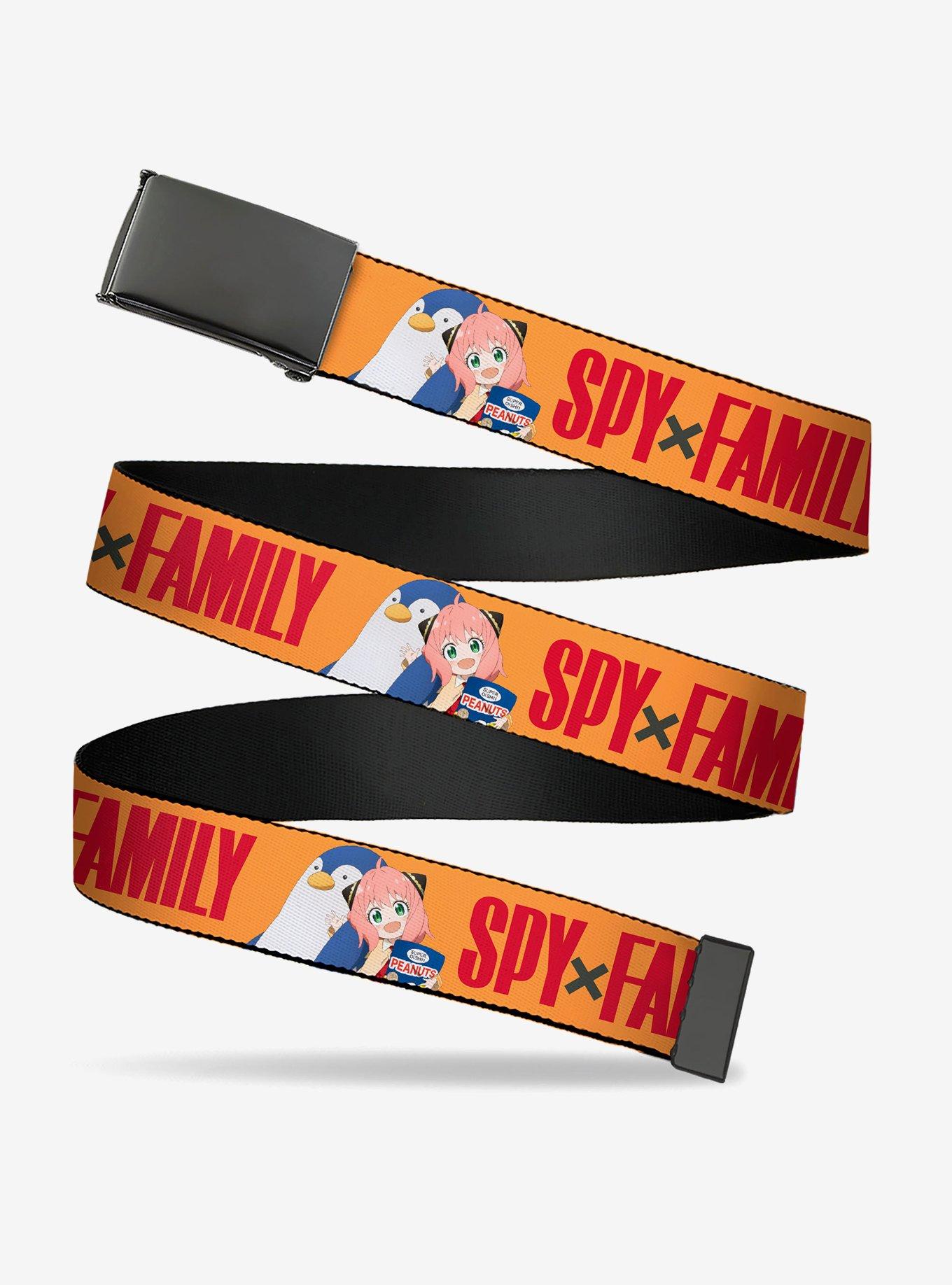 Spy x Family Anya Agent Penguinman Pose & Logo Clamp Buckle Belt, , hi-res