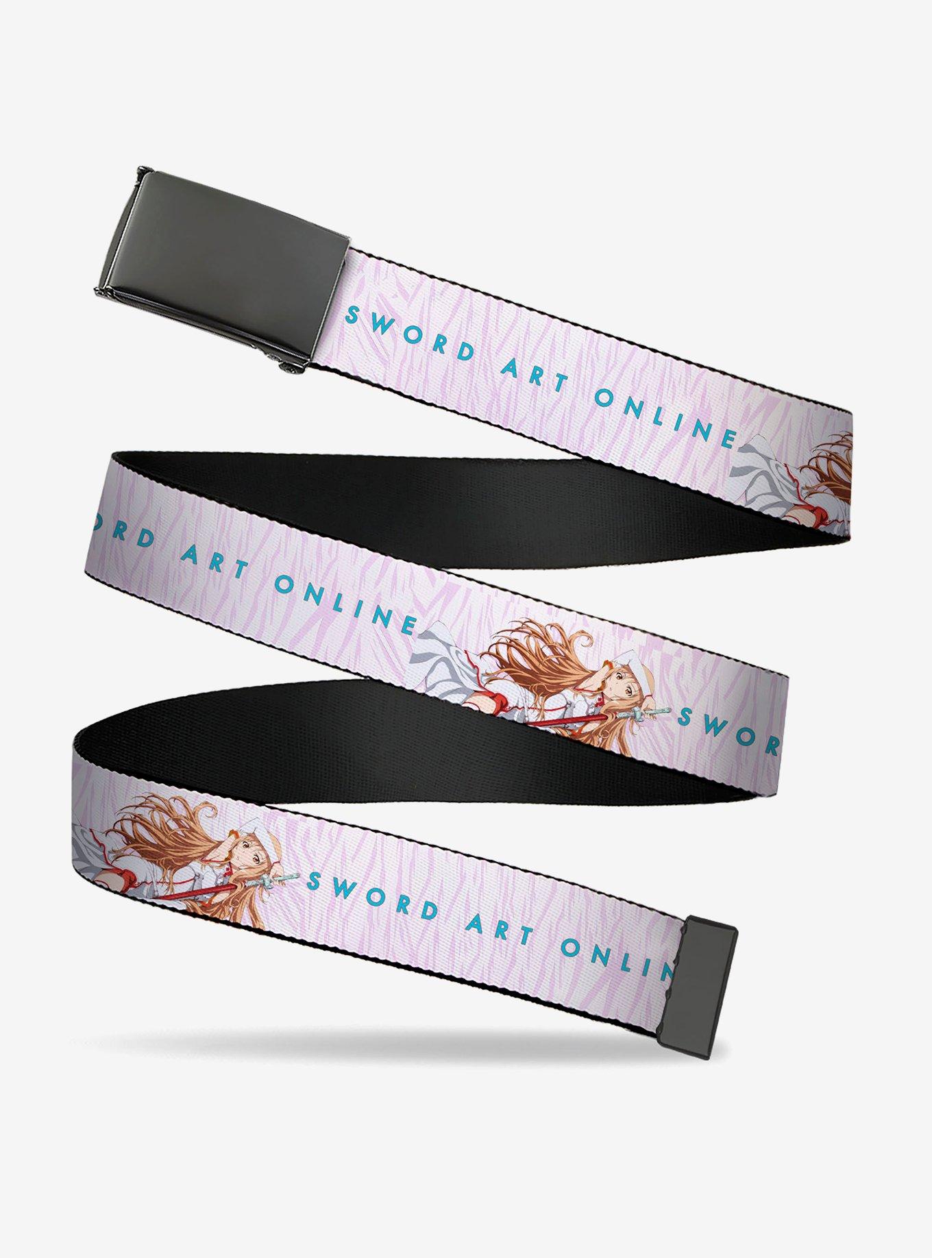 Sword Art Online Asuna Lambent Light Pose & Logo Clamp Buckle Belt, , hi-res