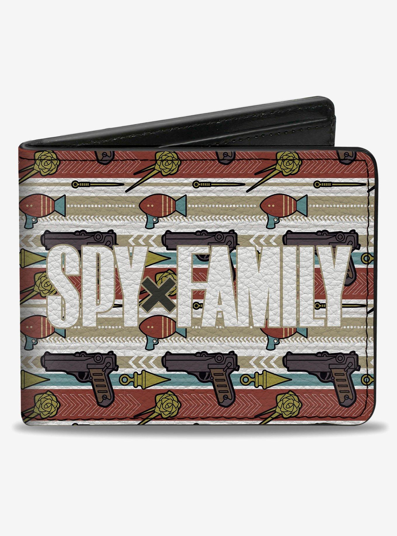 Spy x Family Weapons Stripe & Title Multi Bifold Wallet, , hi-res