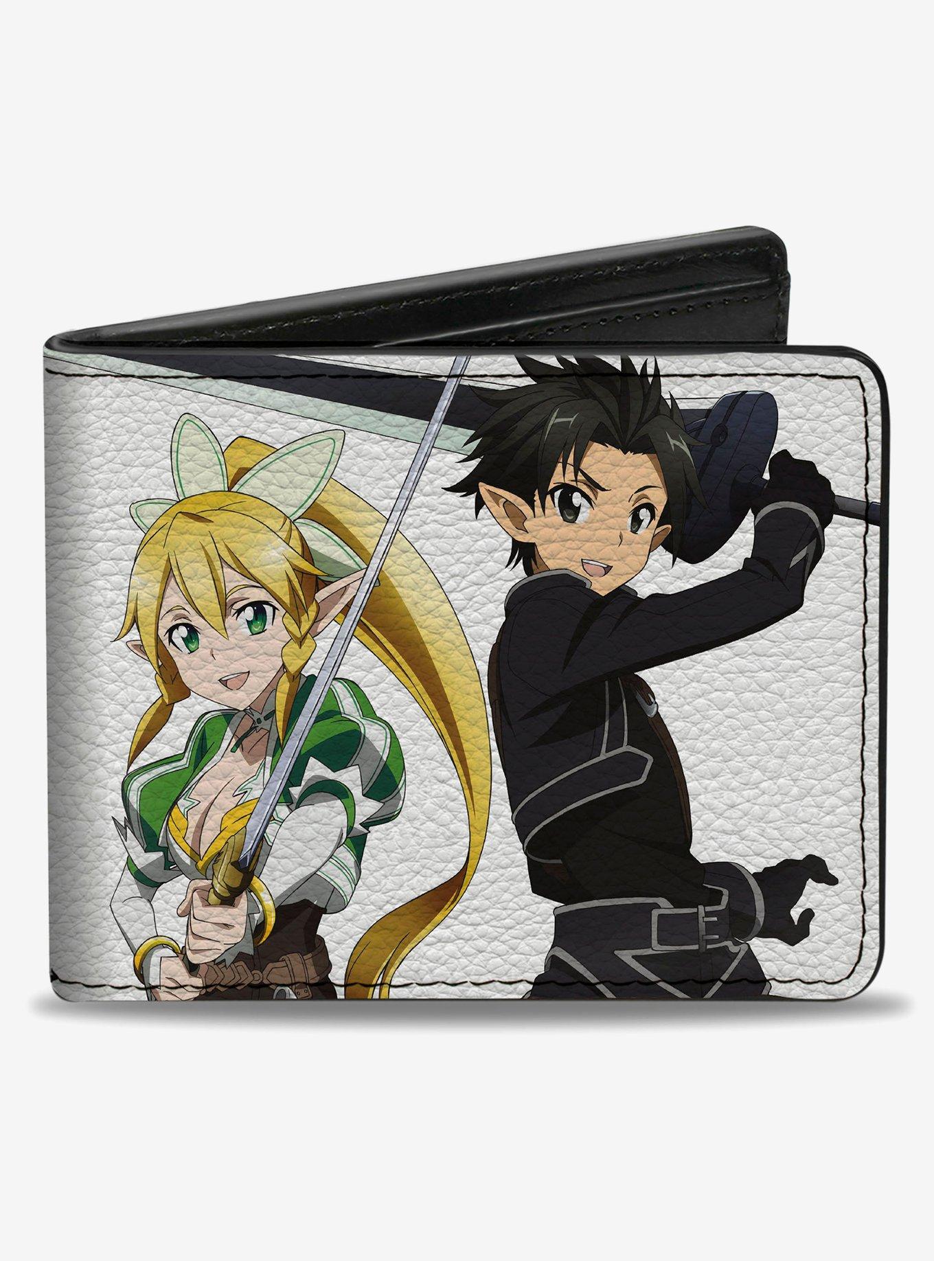 Sword Art Online Four Character Group Pose Bifold Wallet, , hi-res