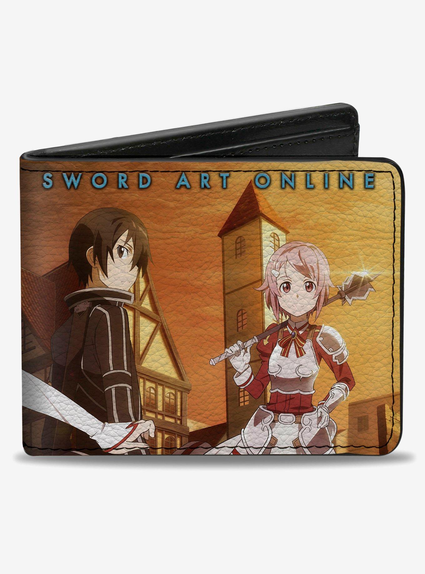 Sword Art Online Three Character Group Scene Bifold Wallet, , hi-res