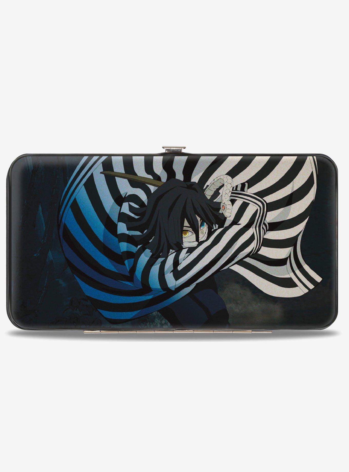 Demon Slayer Tanjiro Kamado & Obanai Iguro Poses with Logo Hinged Wallet, , hi-res