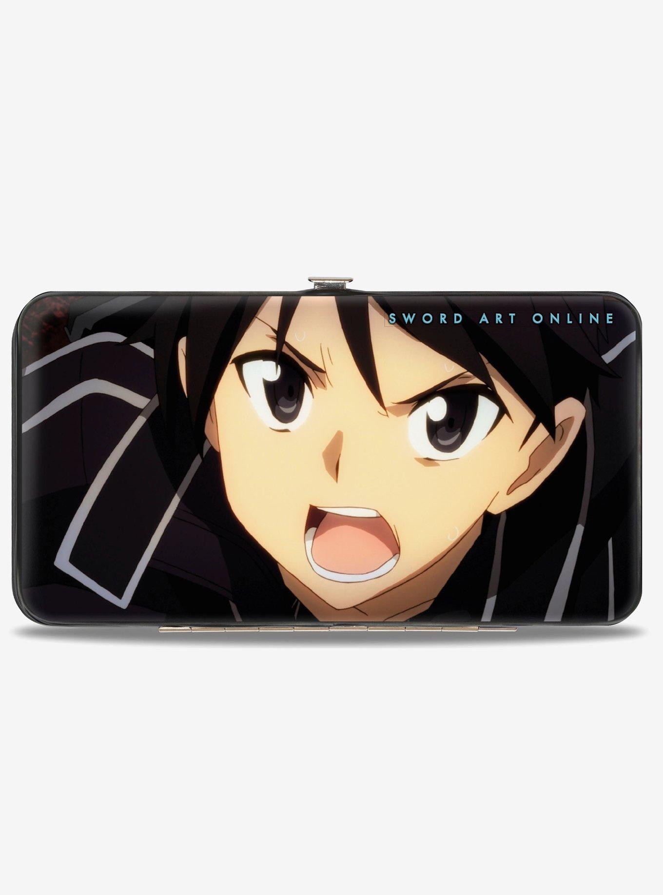 Sword Art Online Asuna & Kirito Face Expression Close Up Hinged Wallet, , hi-res