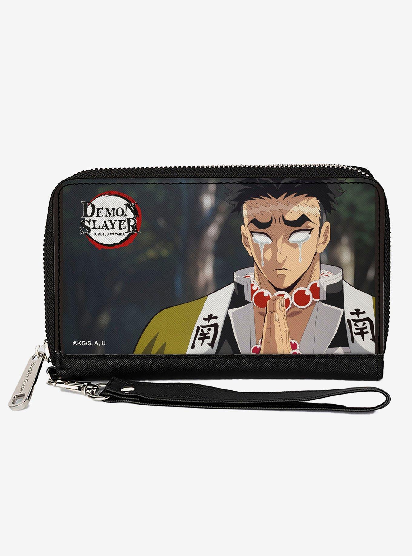Demon Slayer Gyomei Himejima Crying Prayer Pose Zip Around Wallet, , hi-res