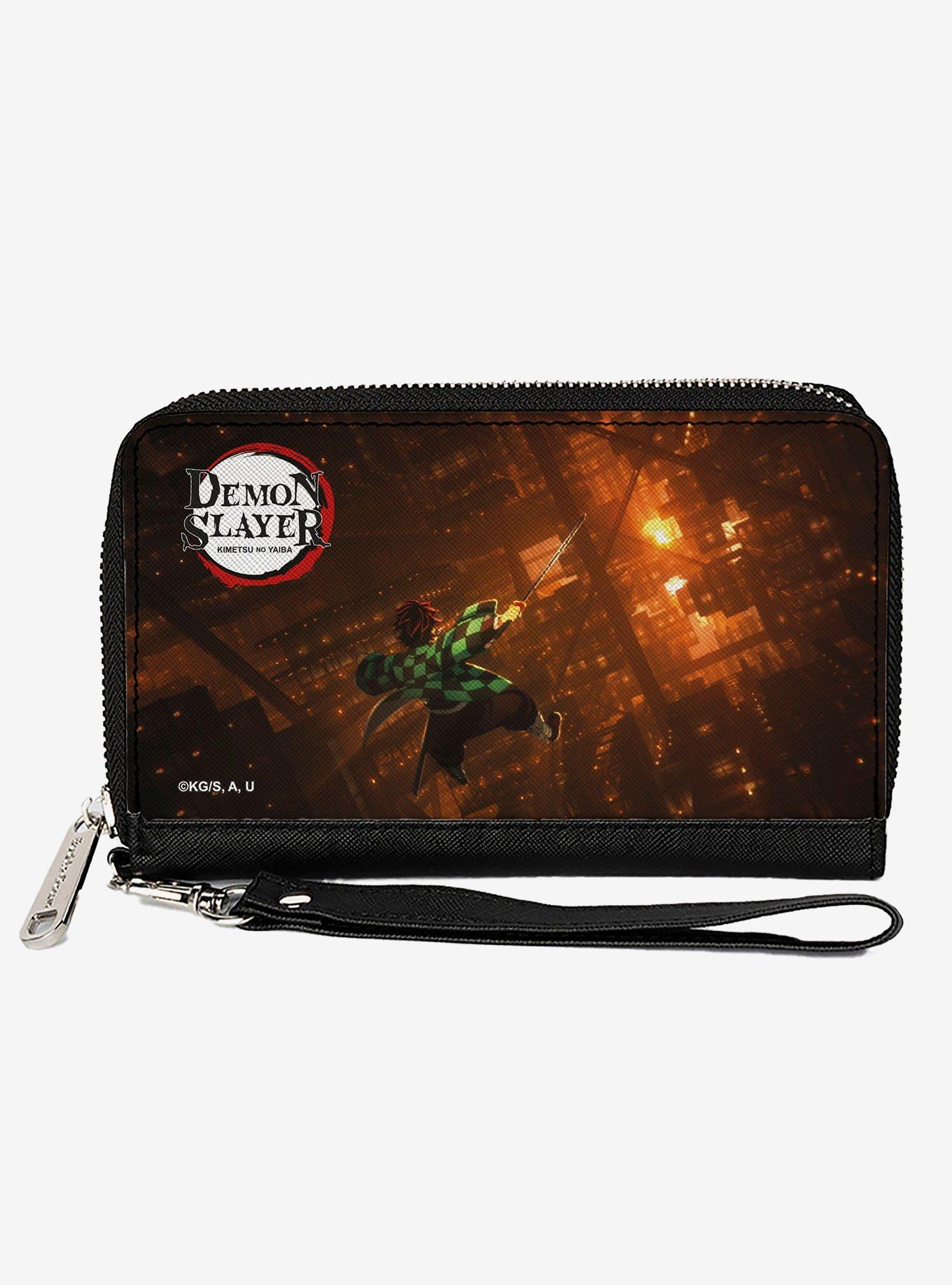 Demon Slayer Tanjiro Kamado Infinity Castle Scene Zip Around Wallet, , hi-res