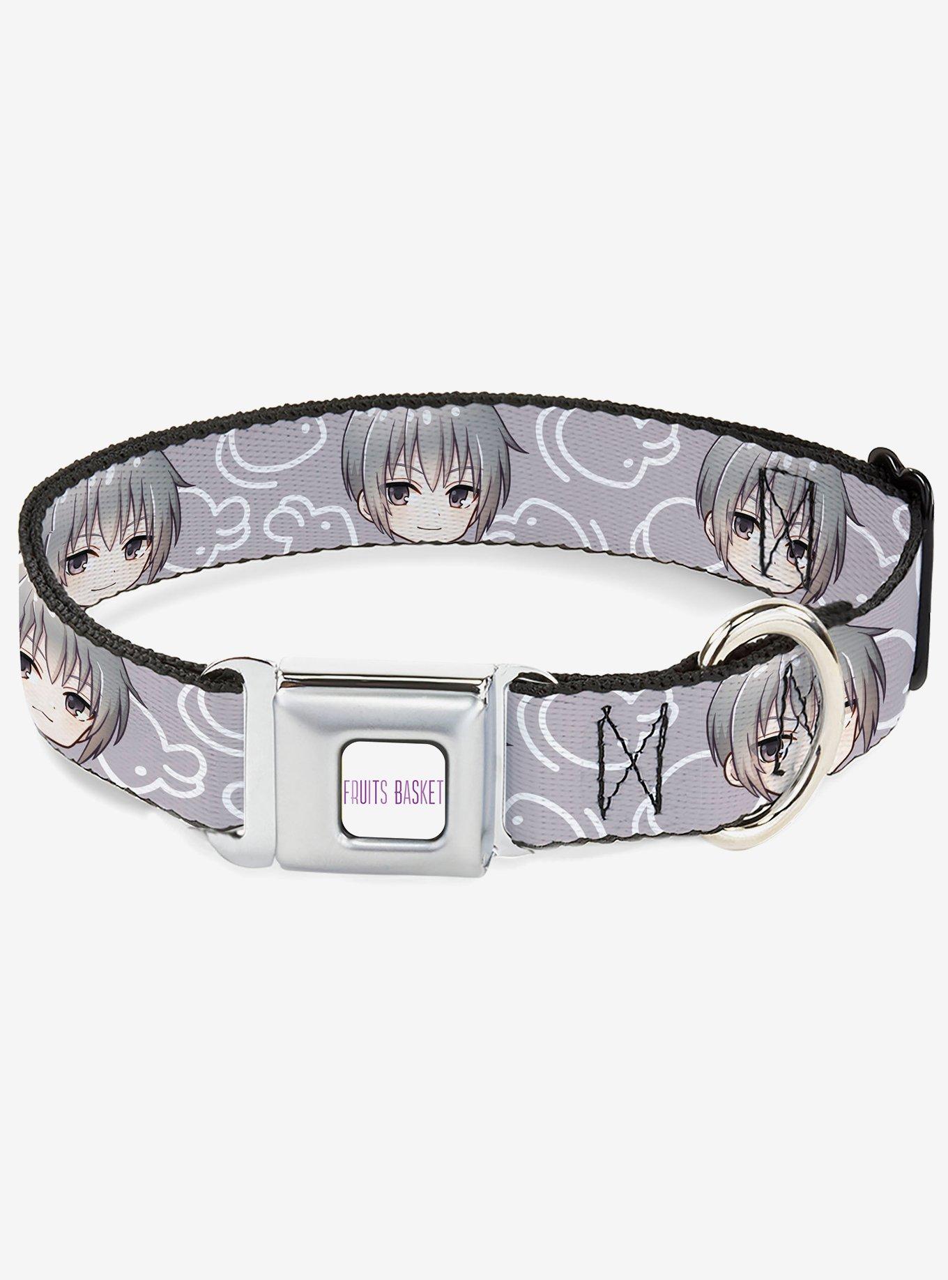 Fruits Basket Chibi Yuki & Kimono Rat Icon Seatbelt Buckle Dog Collar, , hi-res