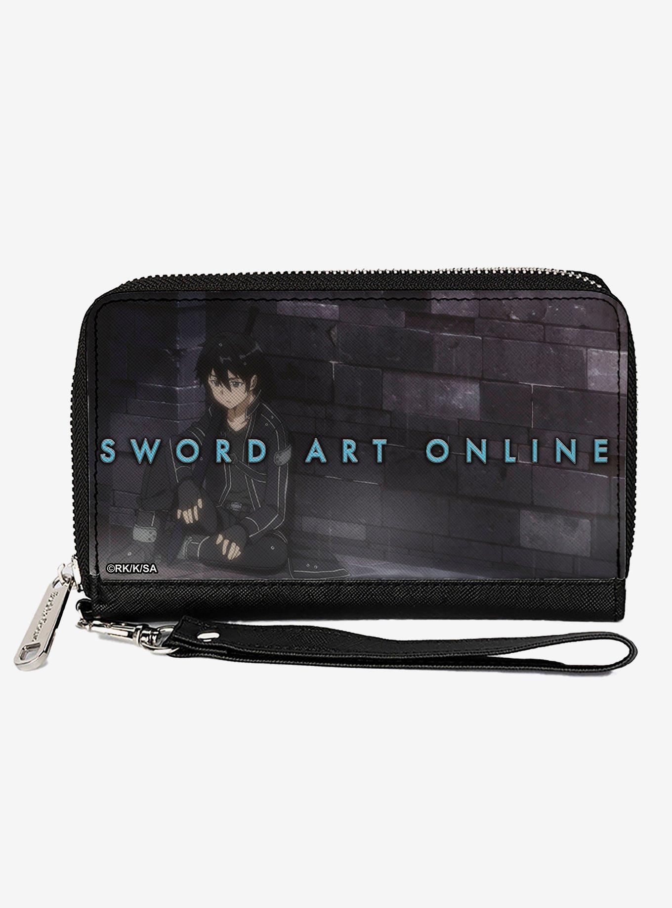 Sword Art Online Kirito Sitting Street Scene Zip Around Wallet, , hi-res