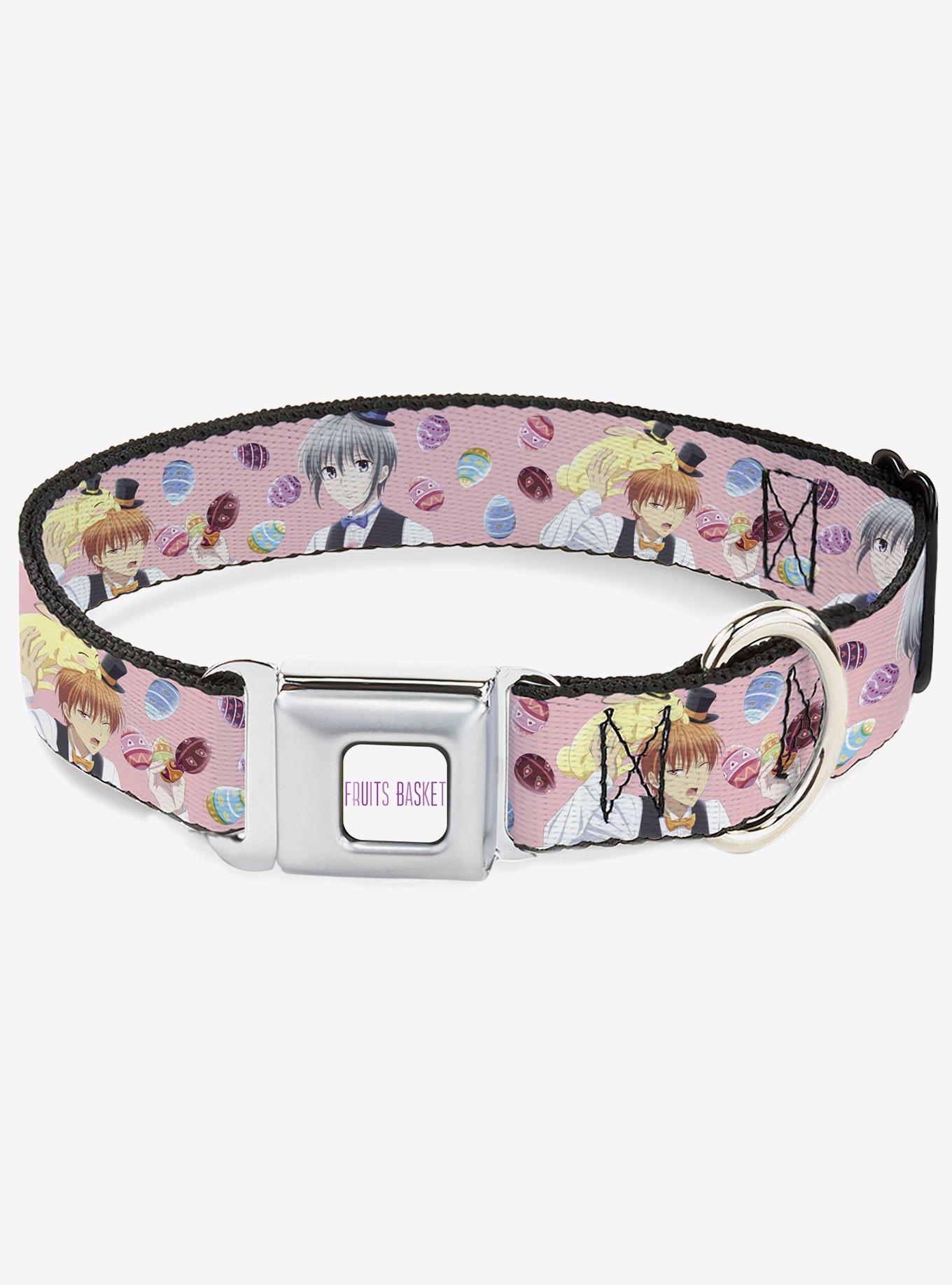 Fruits Basket Kyo & Yuki Easter Themed Pose Seatbelt Buckle Dog Collar, , hi-res