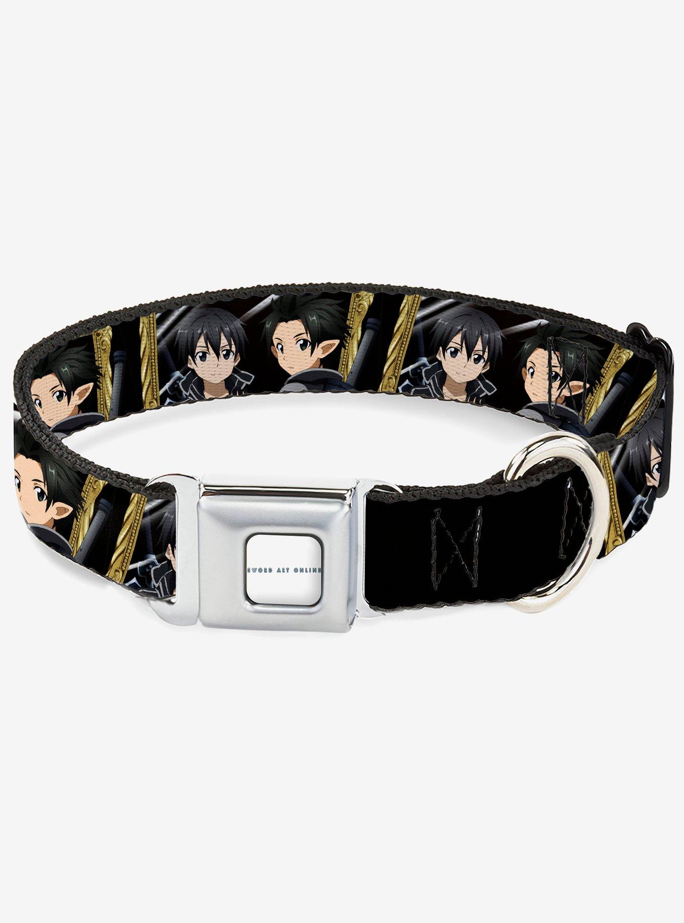 Sword Art Online Kirito Reflection Poses & Title Seatbelt Buckle Dog Collar, , hi-res