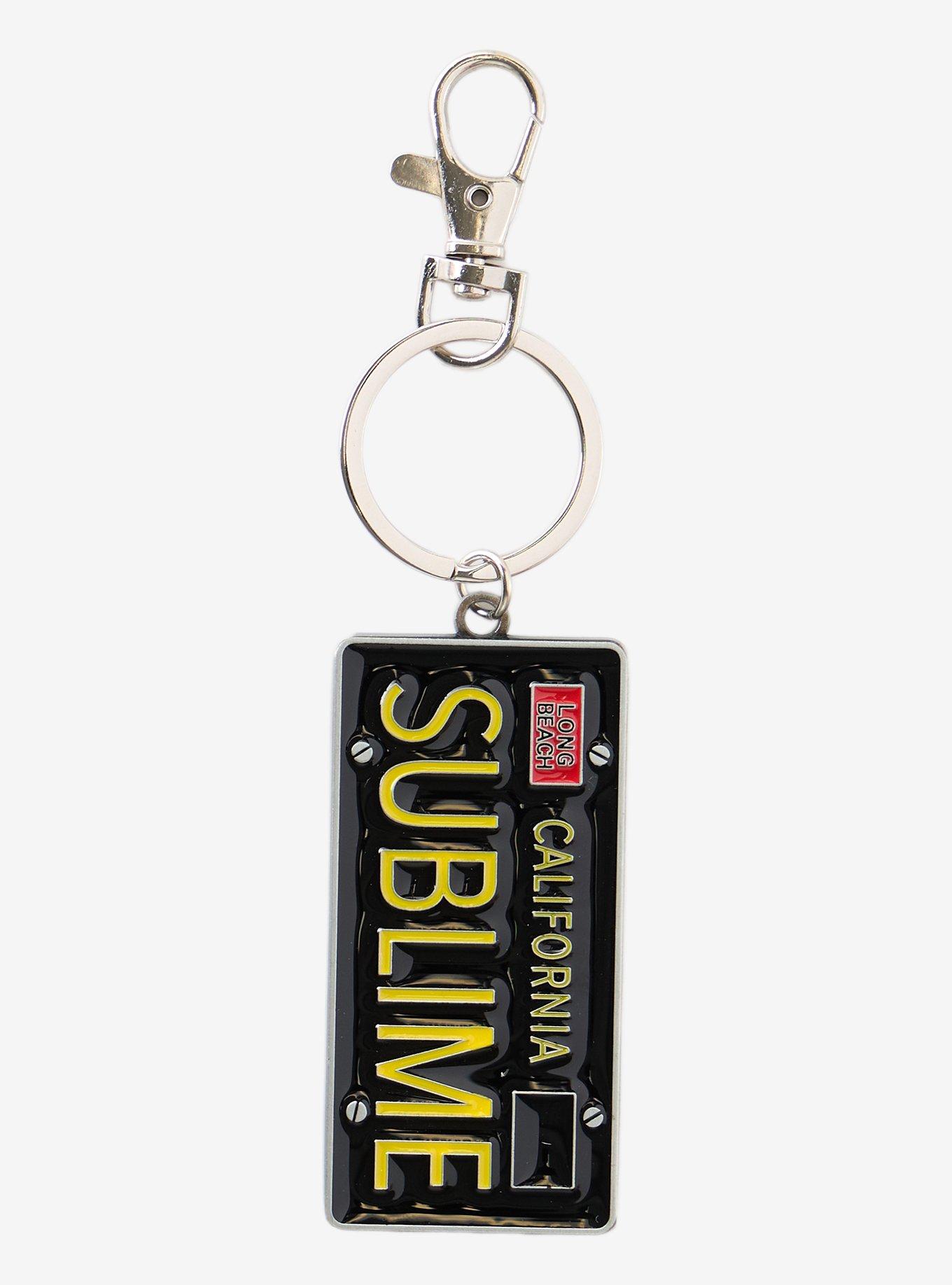 Sublime License Plate Keychain, , hi-res