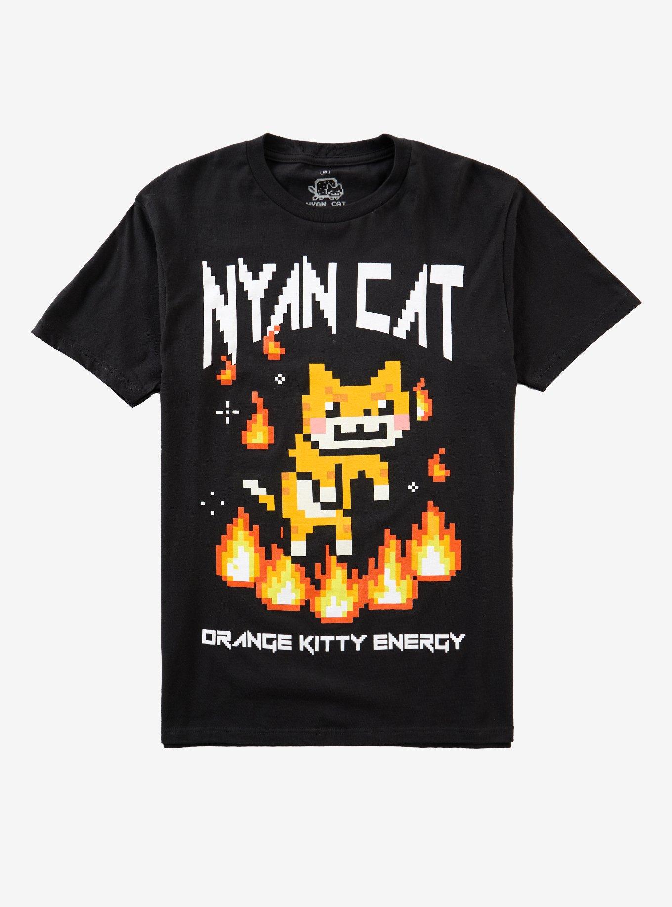 Nyan Cat Orange Kitty Energy T-Shirt, , hi-res